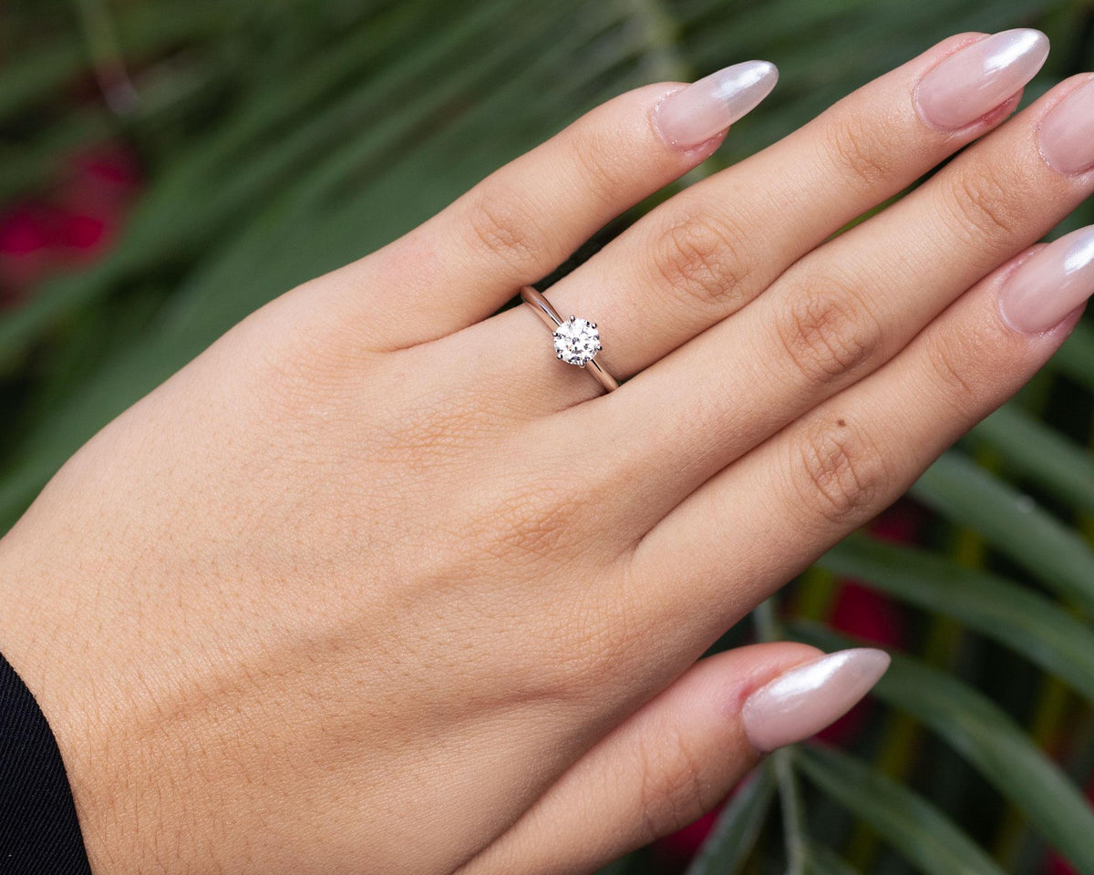 Tiffany & Co 3/4 Carat Round Diamond Platinum Solitaire Engagement Ring