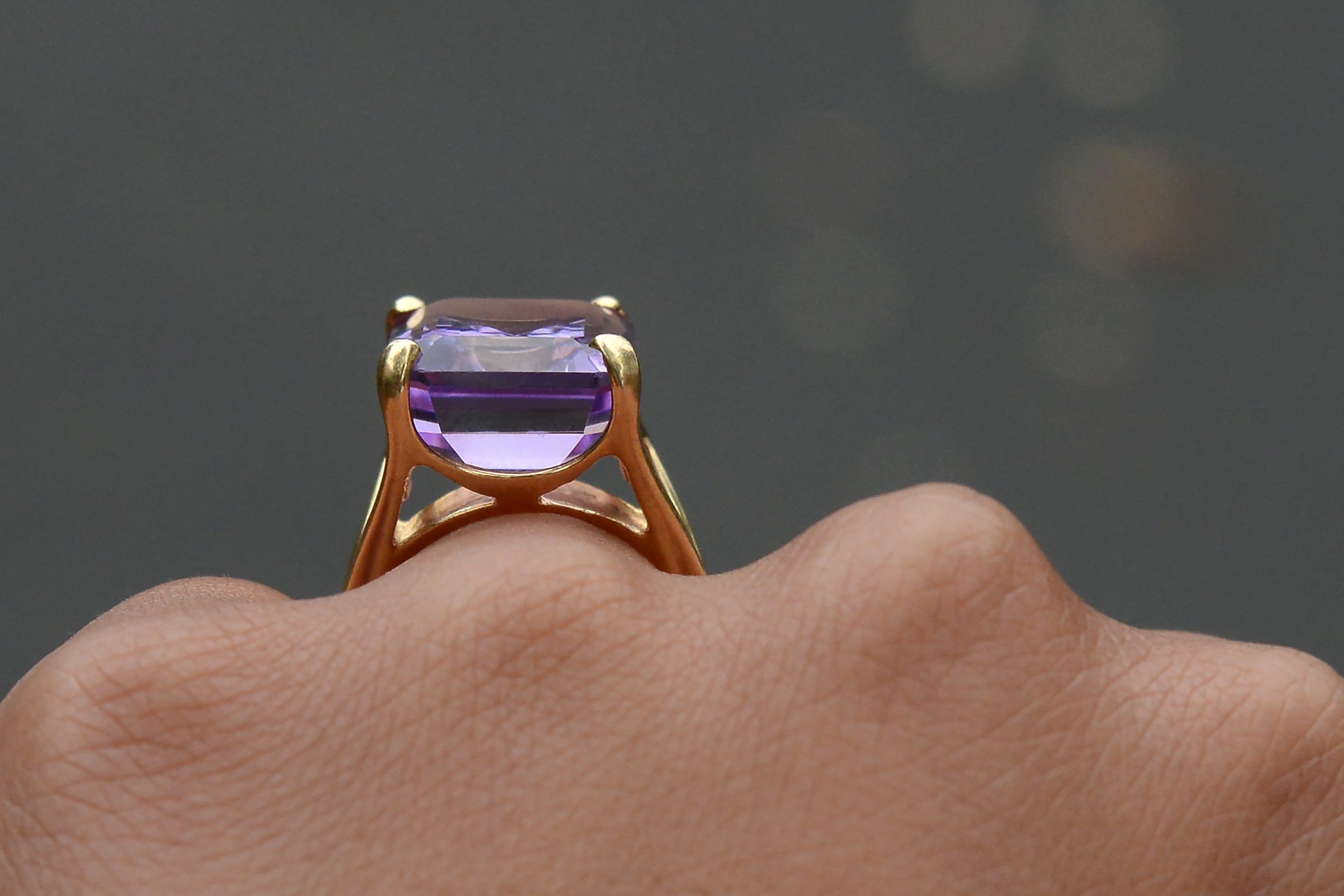 15 Carat Amethyst Estate Cocktail Ring