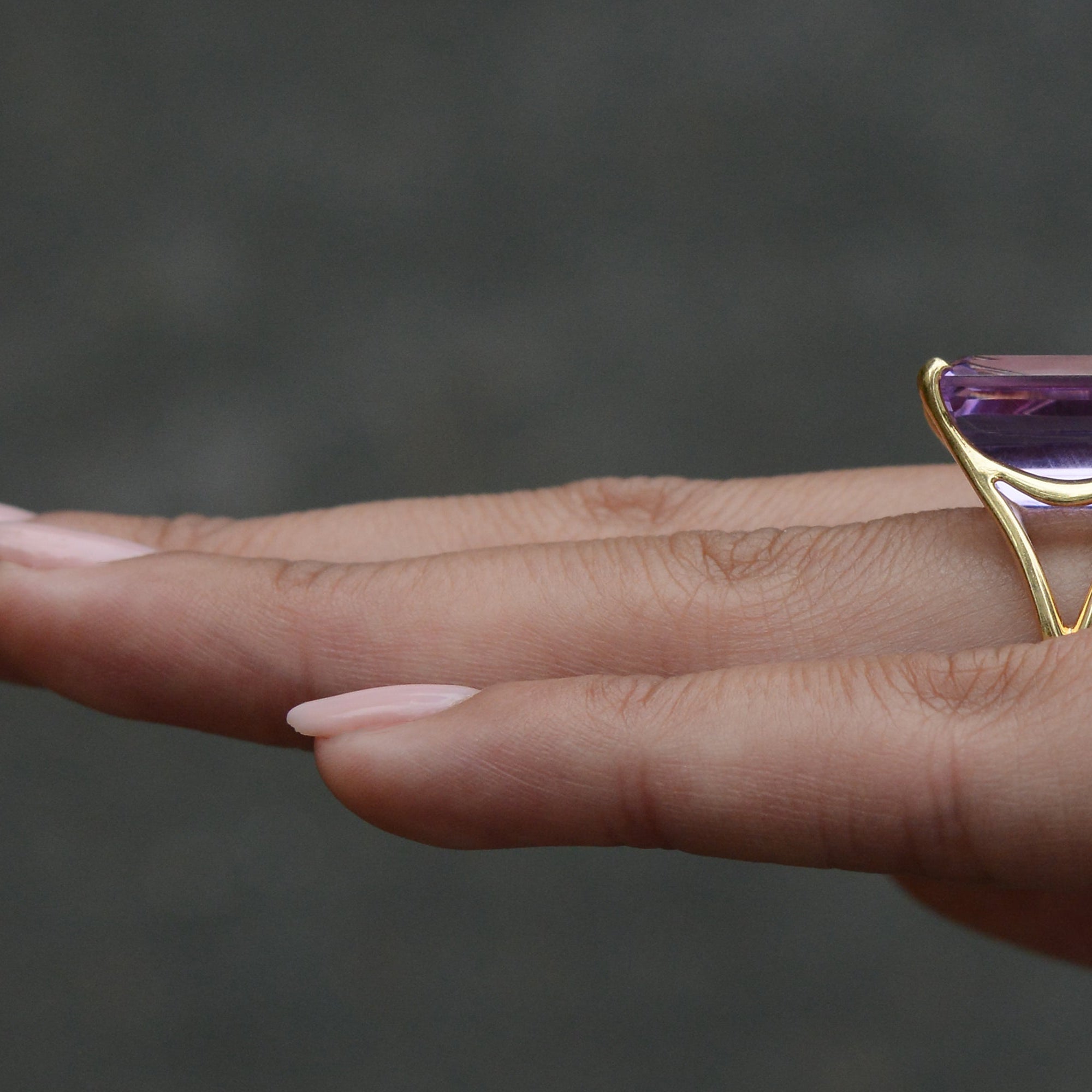 15 Carat Amethyst Estate Cocktail Ring