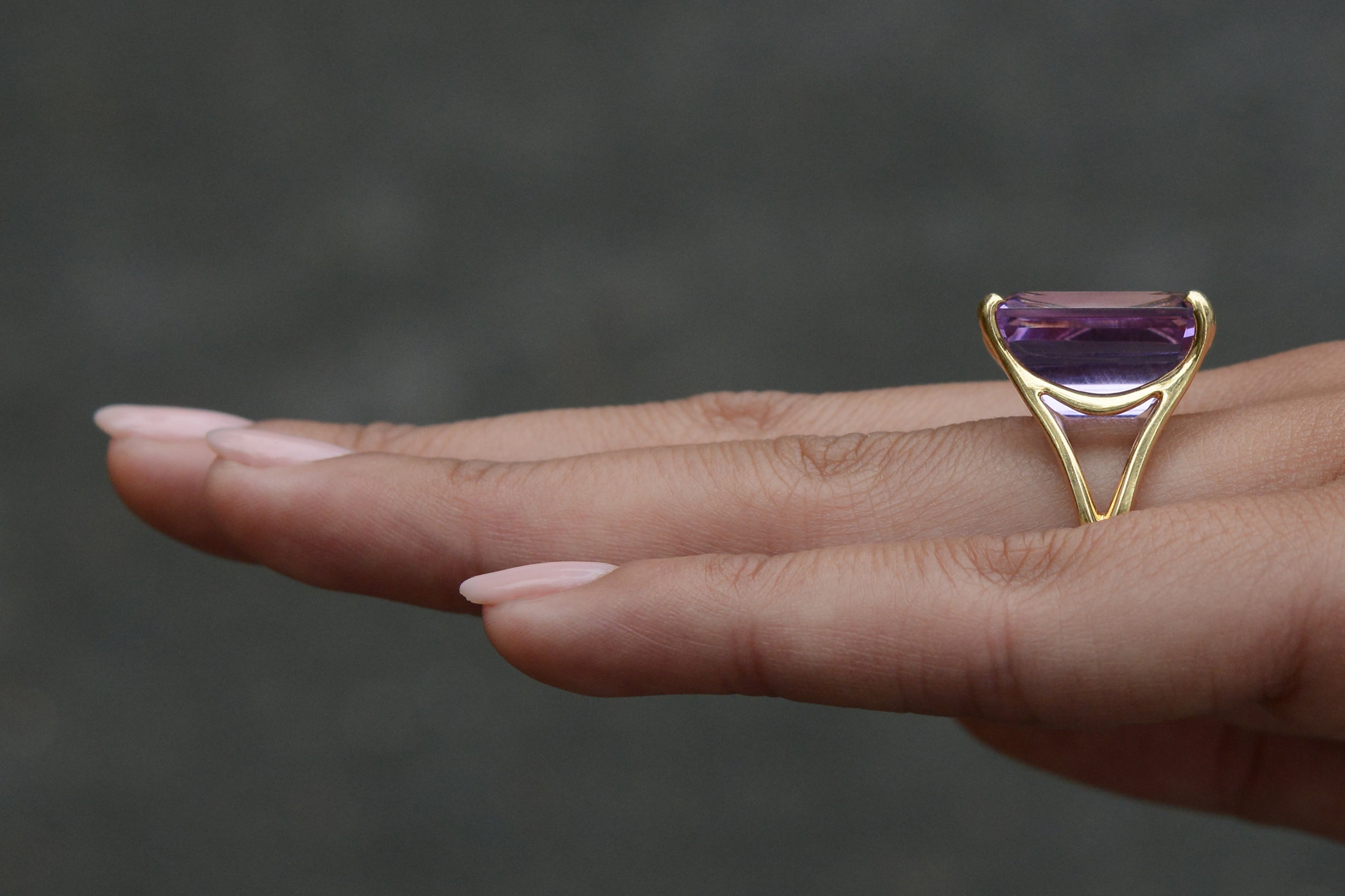 15 Carat Amethyst Estate Cocktail Ring
