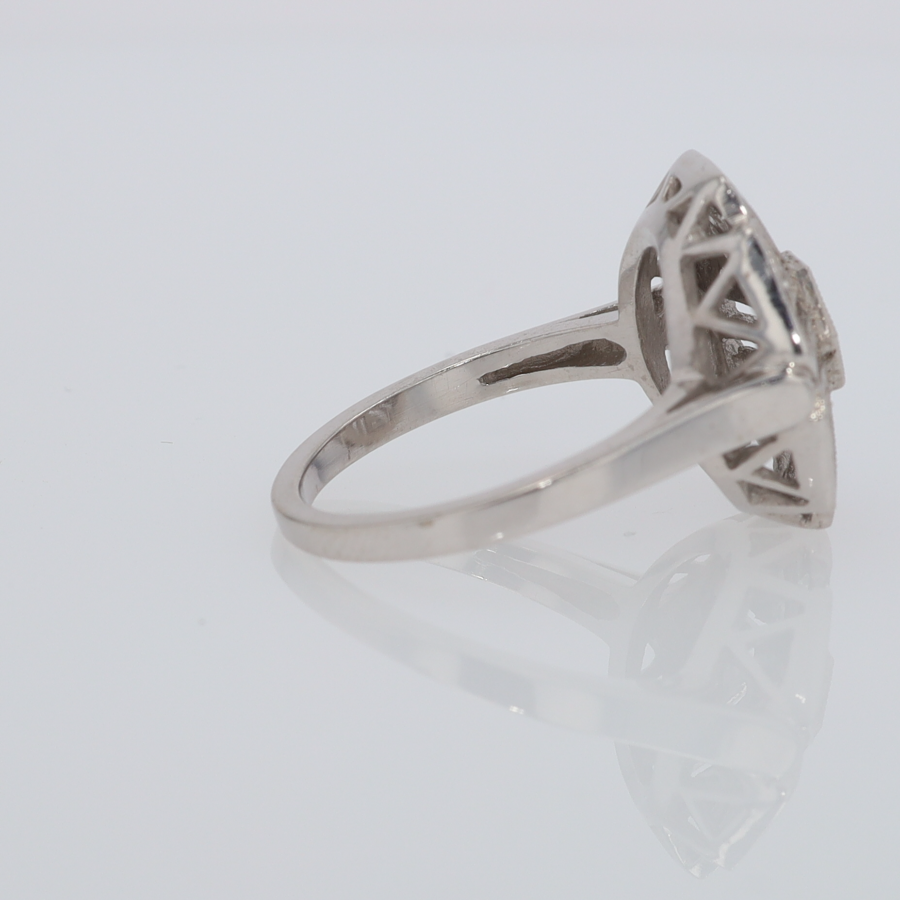 1920's Art Deco Diamond Cluster Engagement Ring