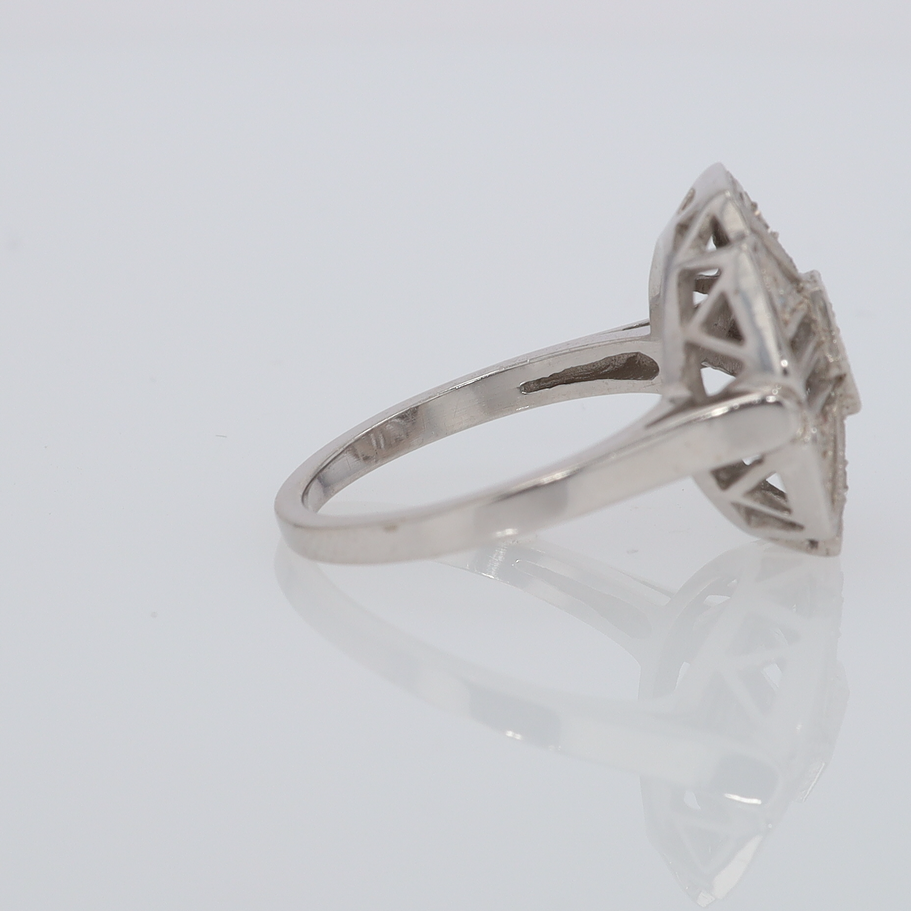 1920's Art Deco Diamond Cluster Engagement Ring