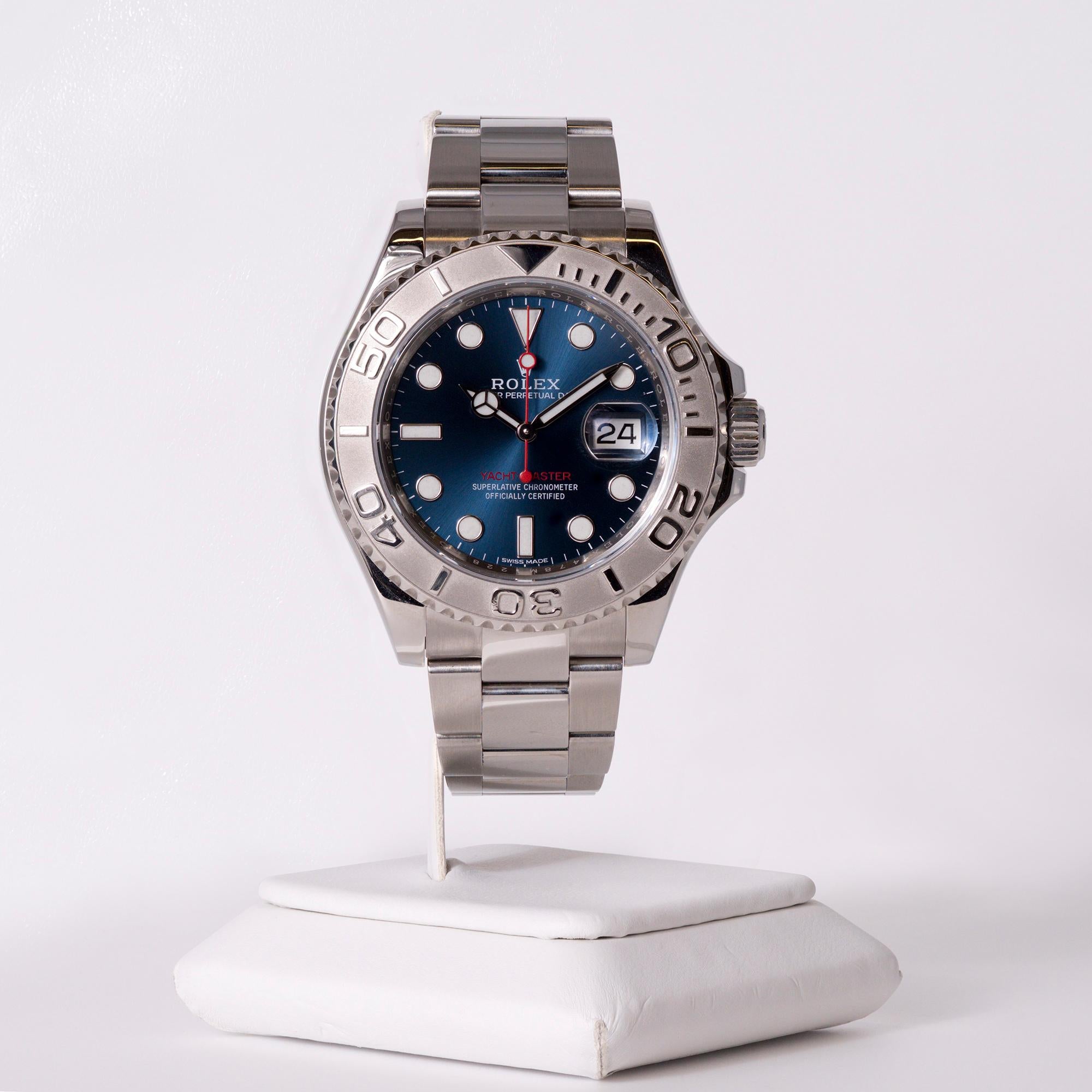 Rolex Yacht Master Blue 40 Reference 116622 Box & Card 2018