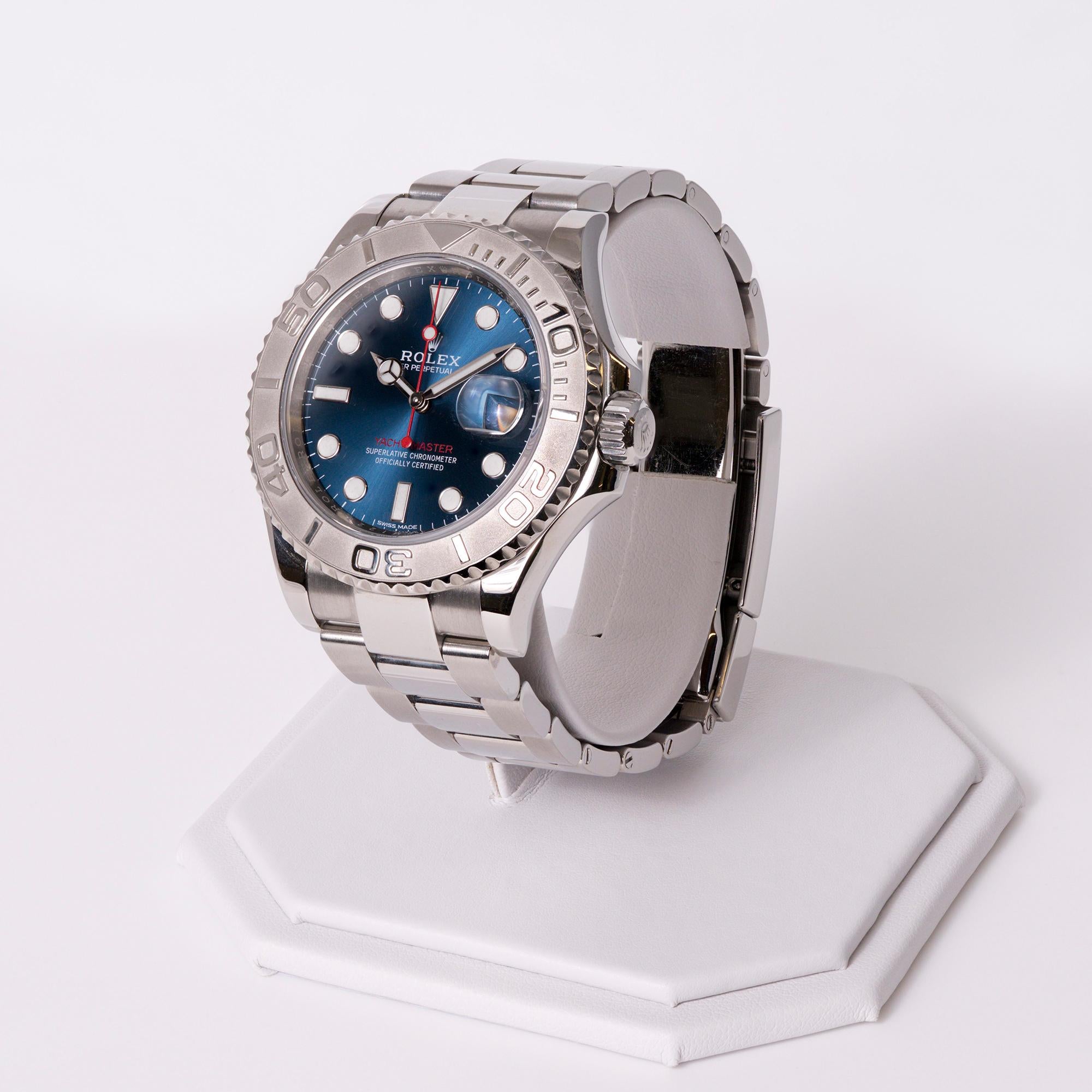 Rolex Yacht Master Blue 40 Reference 116622 Box & Card 2018