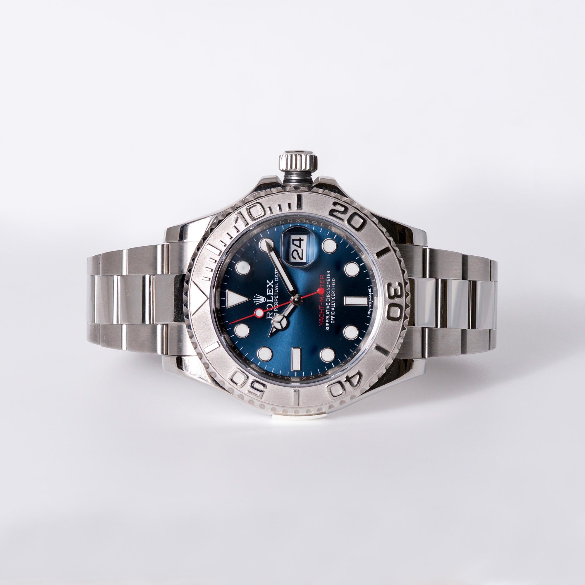Rolex Yacht Master Blue 40 Reference 116622 Box & Card 2018
