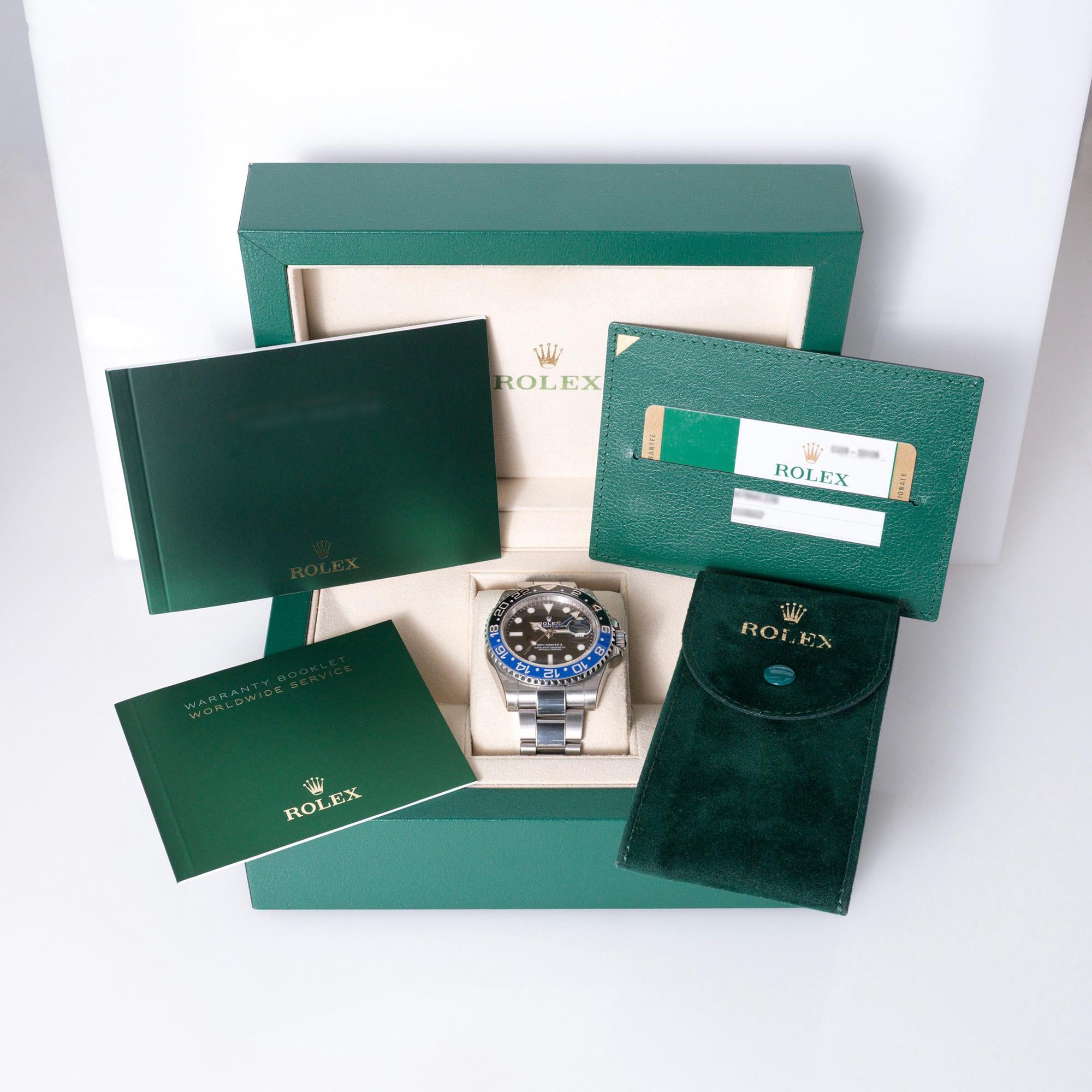 Rolex GMT-Master II Batman Ref. 116710 Full Set 2017