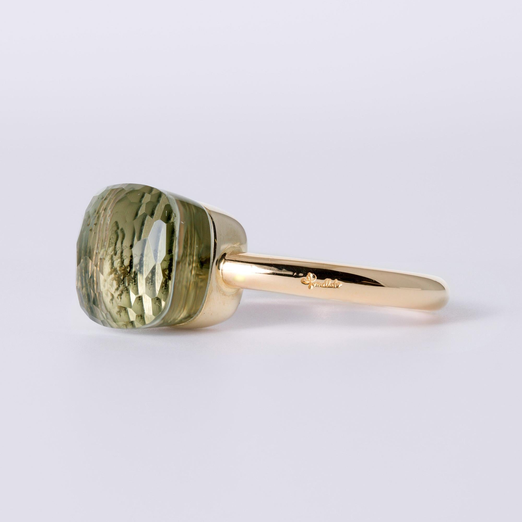 Pomellato Nudo Petit Prasiolite Rose Gold Stacking Ring