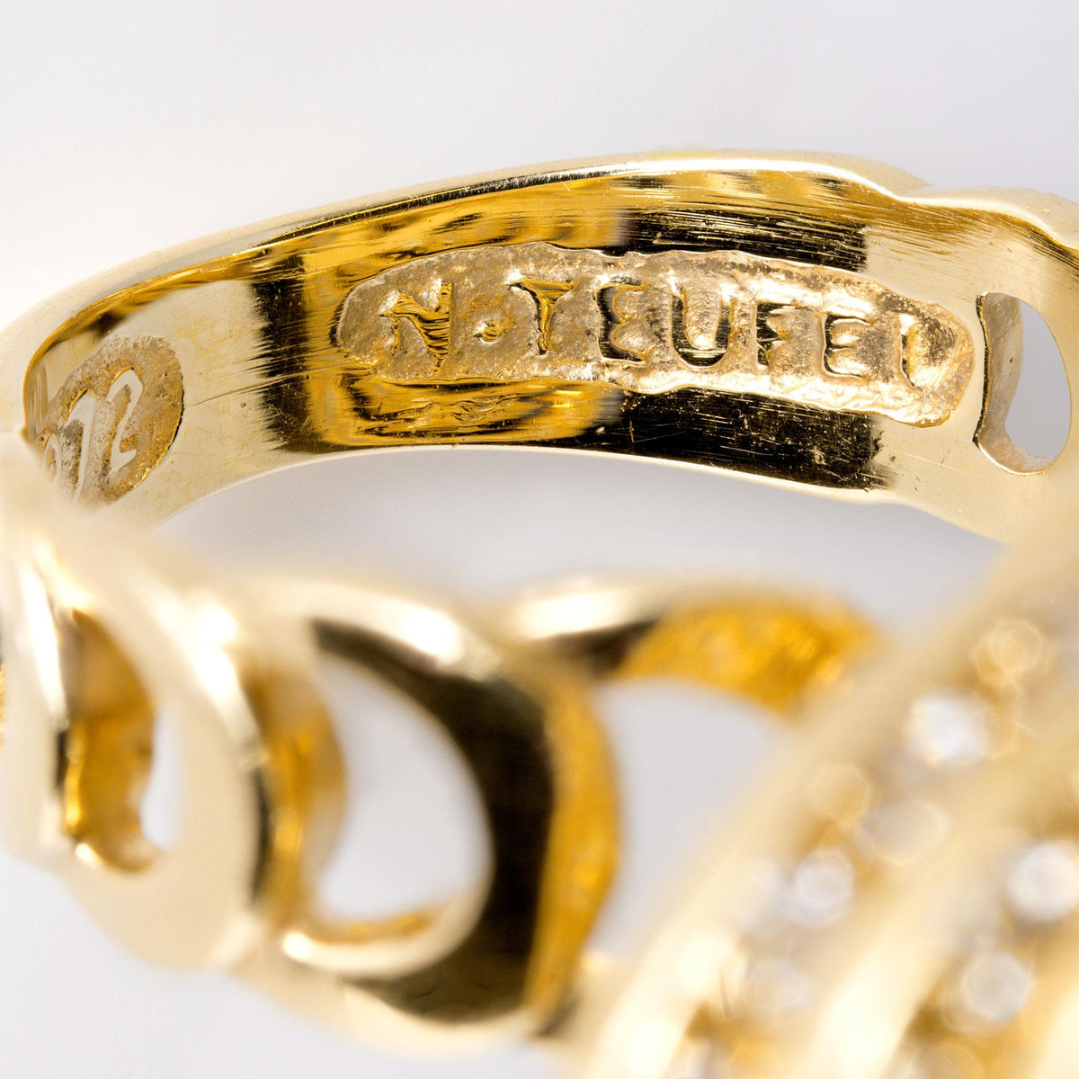 Original 1970s Teufel 2 Carat Triple Circle Diamond Spinner Ring