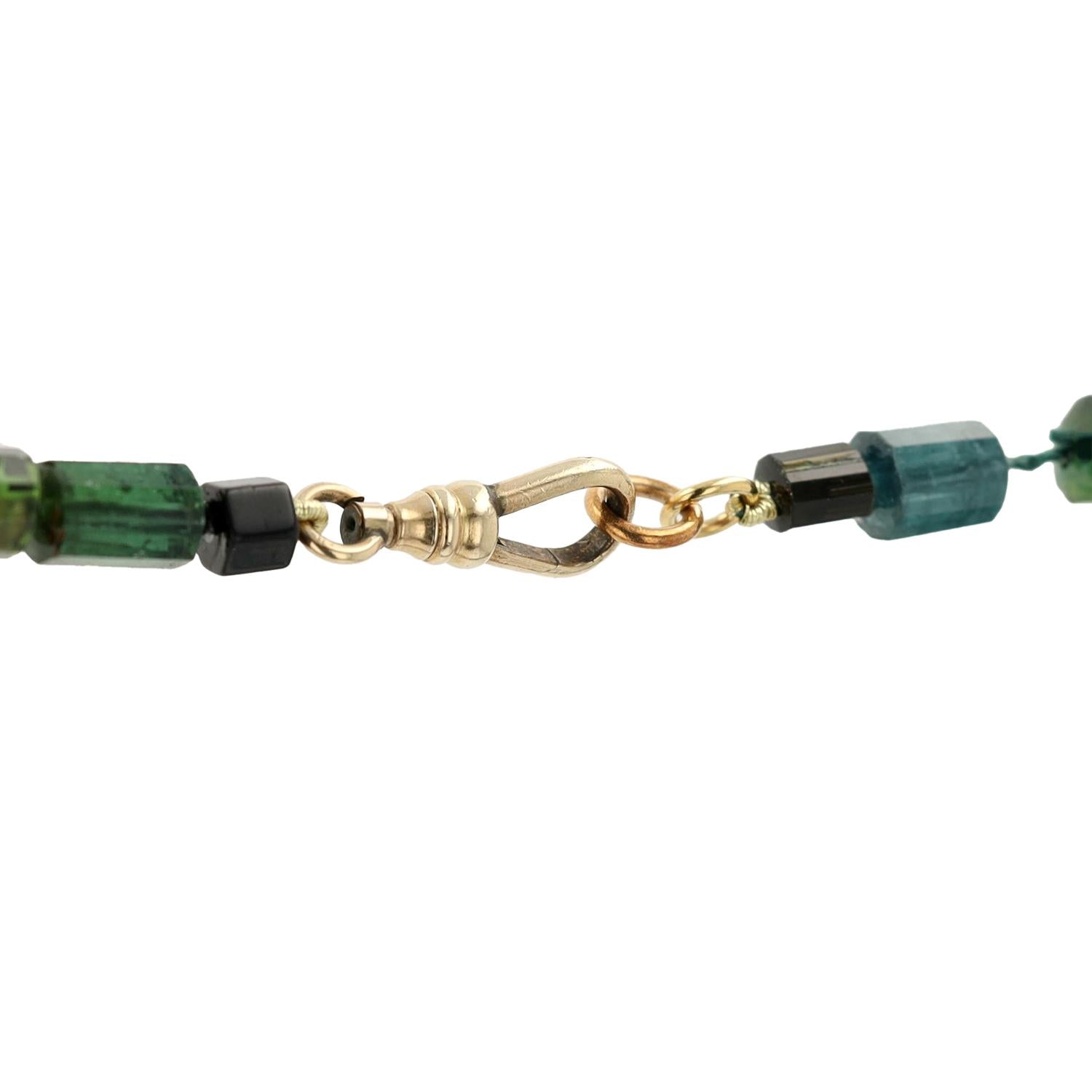 50 Carat Raw Multi-Color Tourmaline Strand Necklace