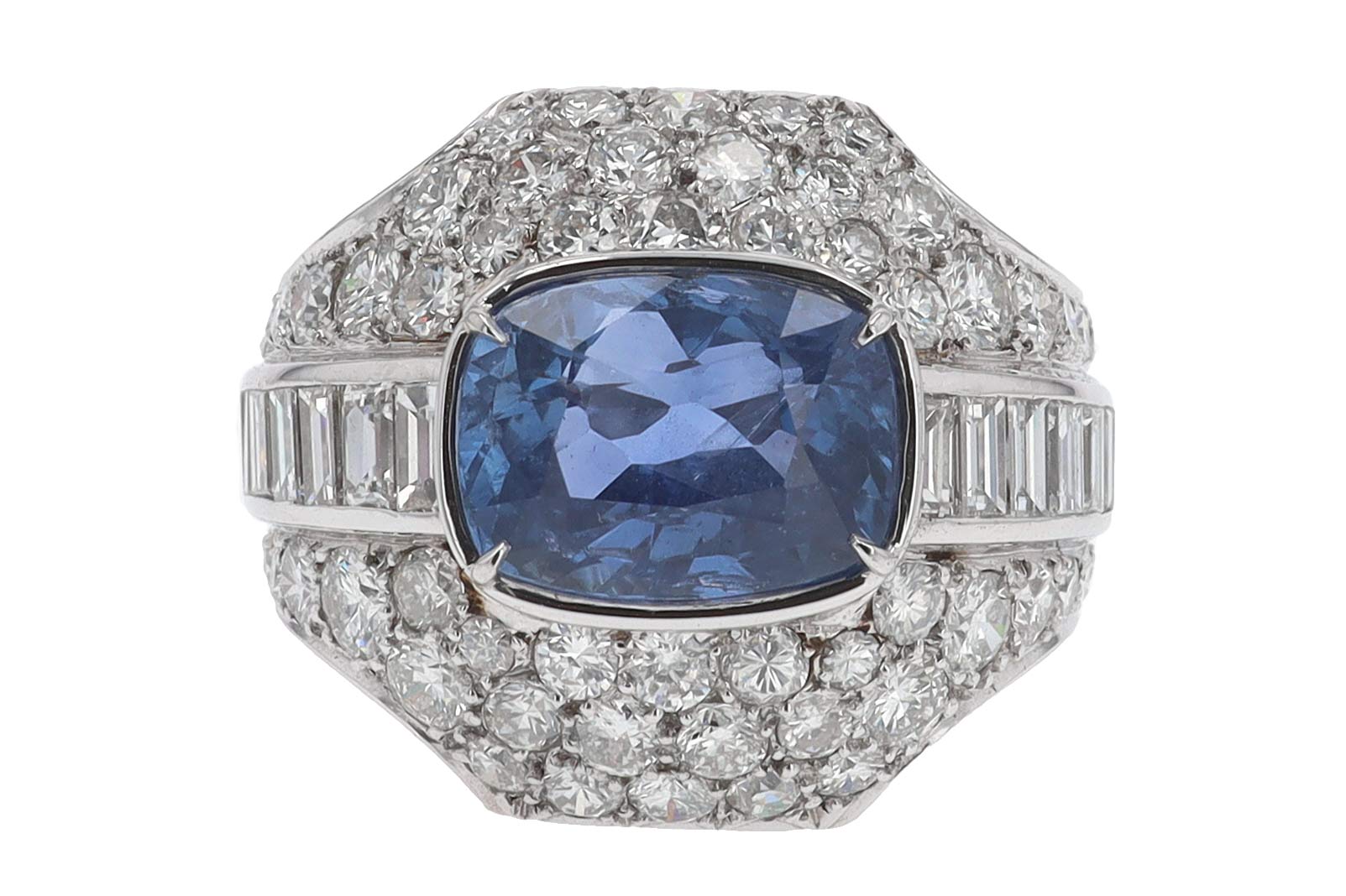 No Heat Sapphire Ring