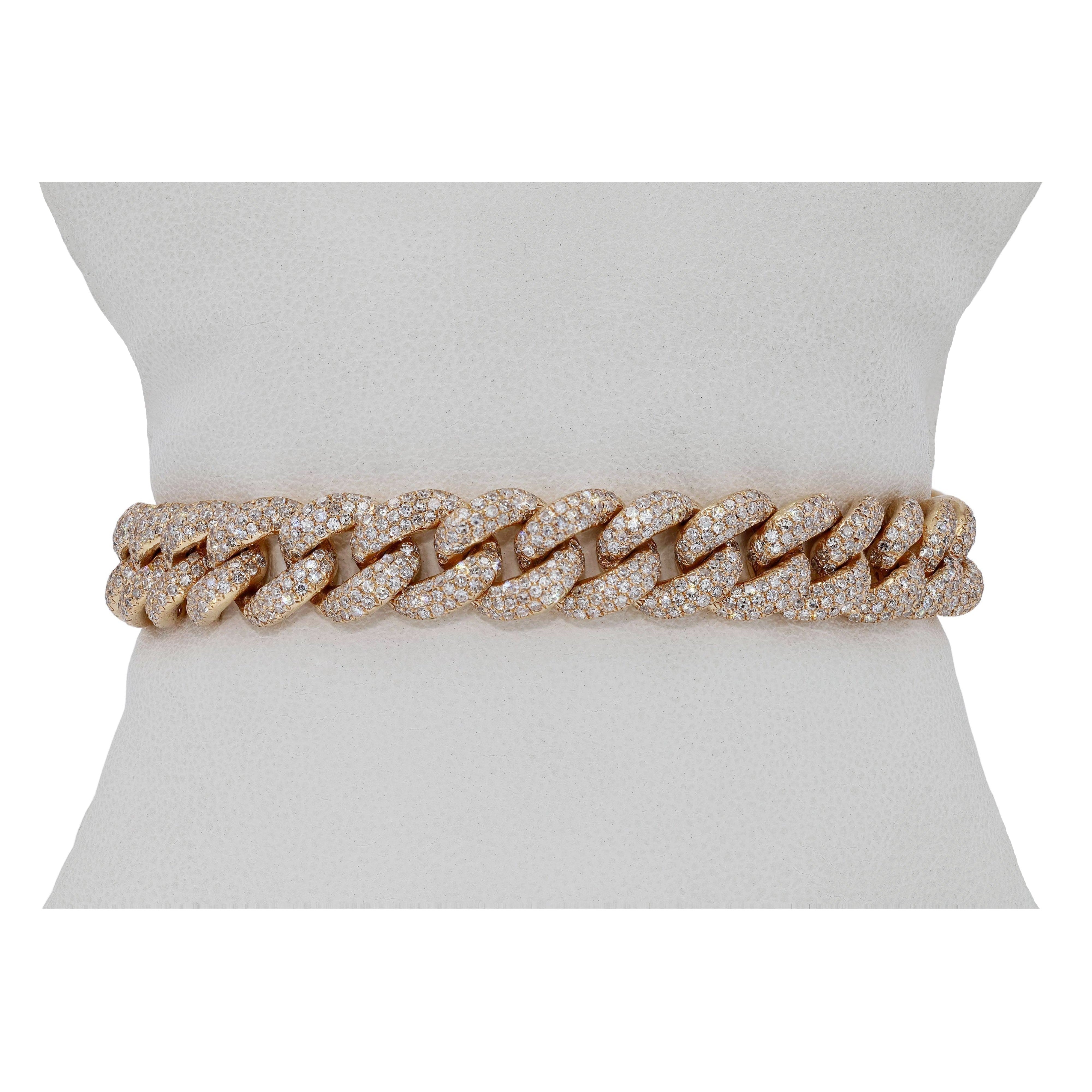 7.80 Carat Diamond Miami Cuban Link Bracelet