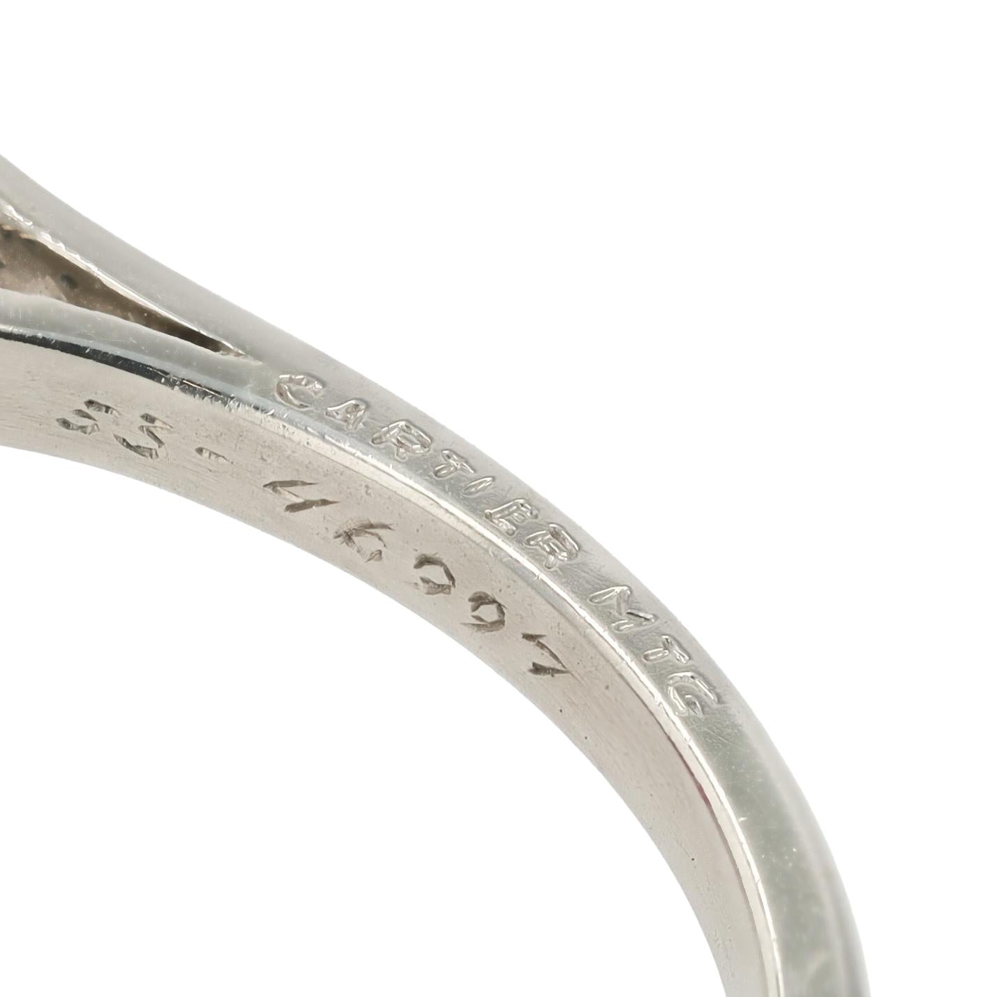 READY Art Deco 3.41 Carat No Heat Burma Ruby Ring Mounted by Cartier