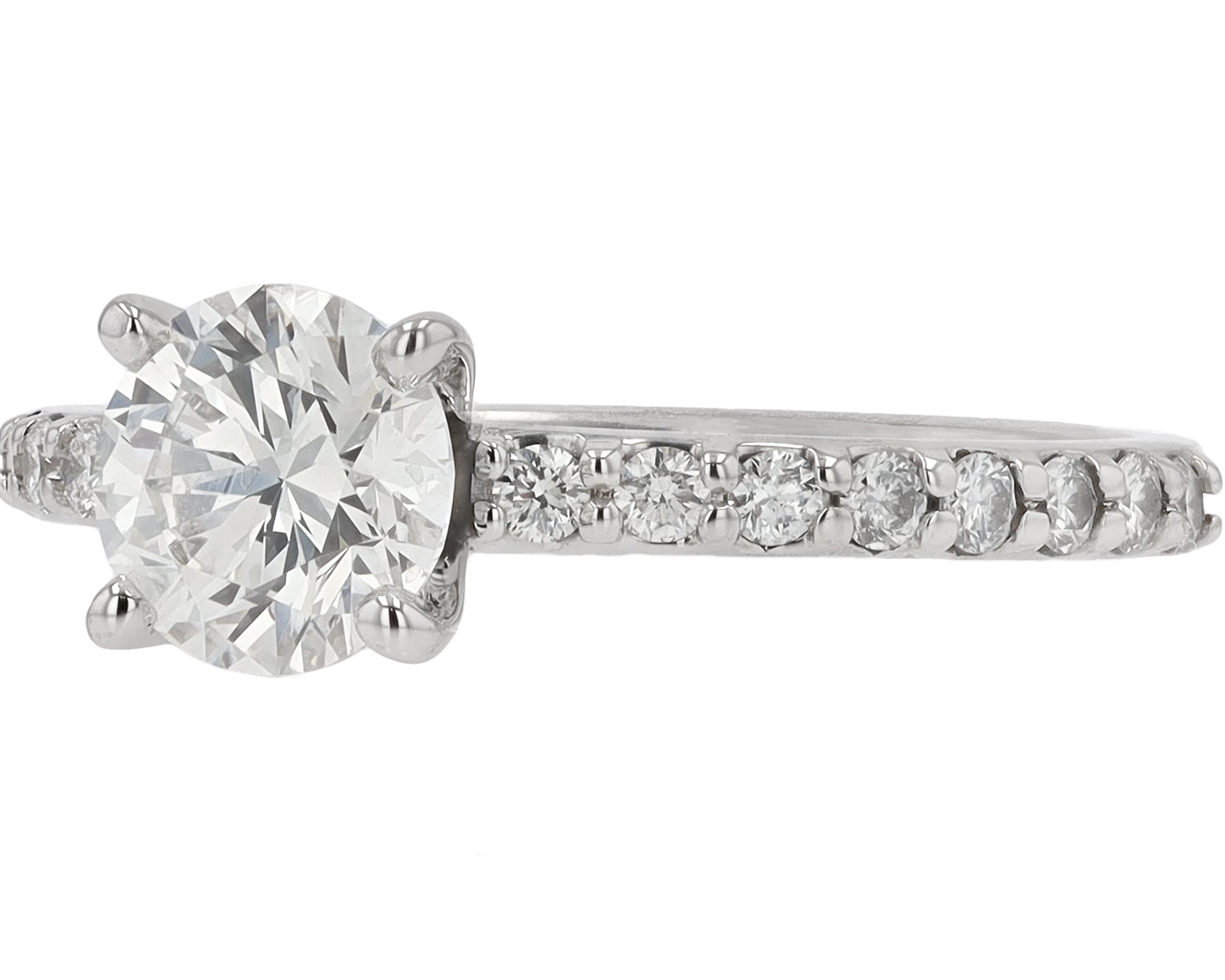 GIA Certified 0.80 carat Round Brilliant Cut Solitaire Diamond Ring