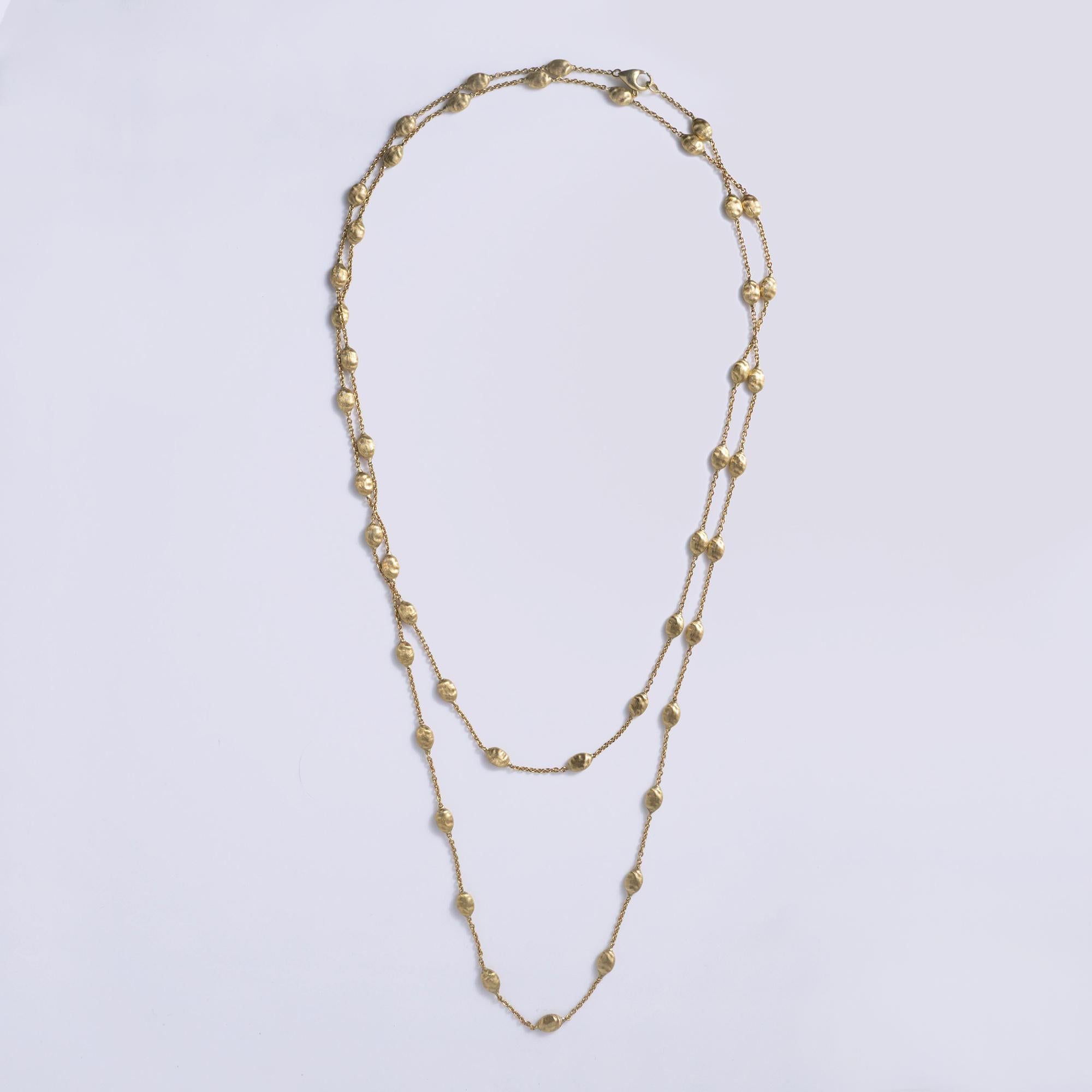 Marco Bicego Siviglia 18K Yellow Gold Station Necklace 41.5"