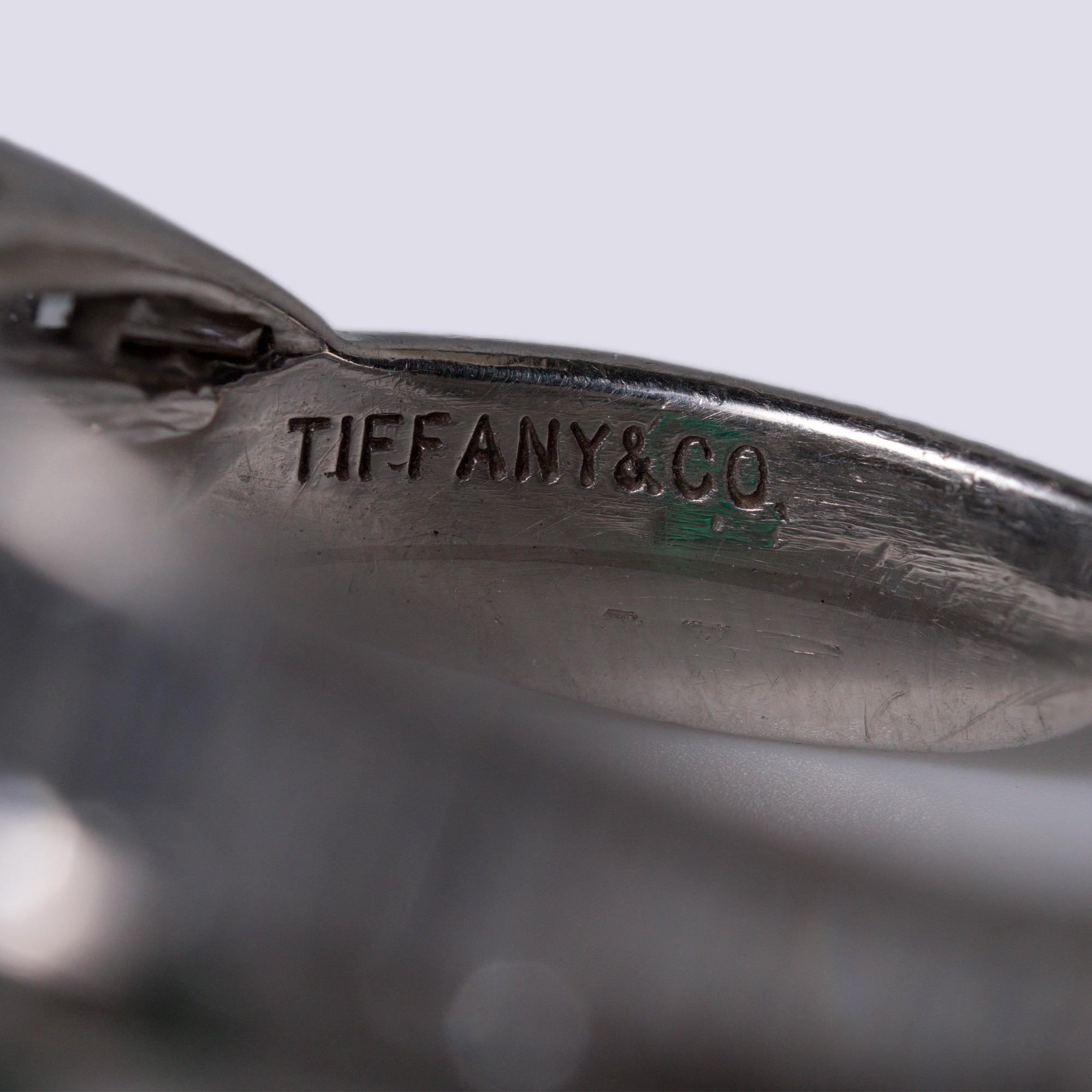 Art Deco 1930's Tiffany & Co GIA Certified Diamond & Emerald Toi Et Moi Ring