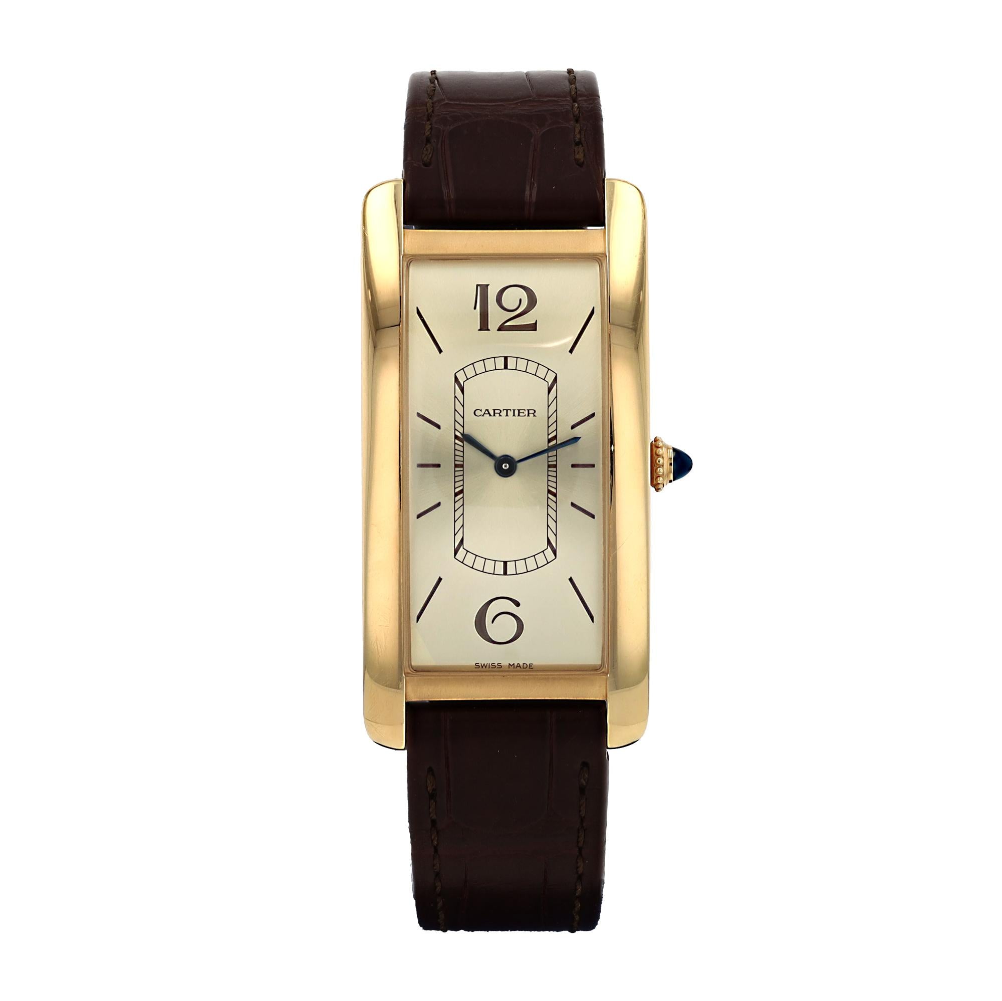 2019 Cartier Tank Cintrée 46mm 18k Gold Watch