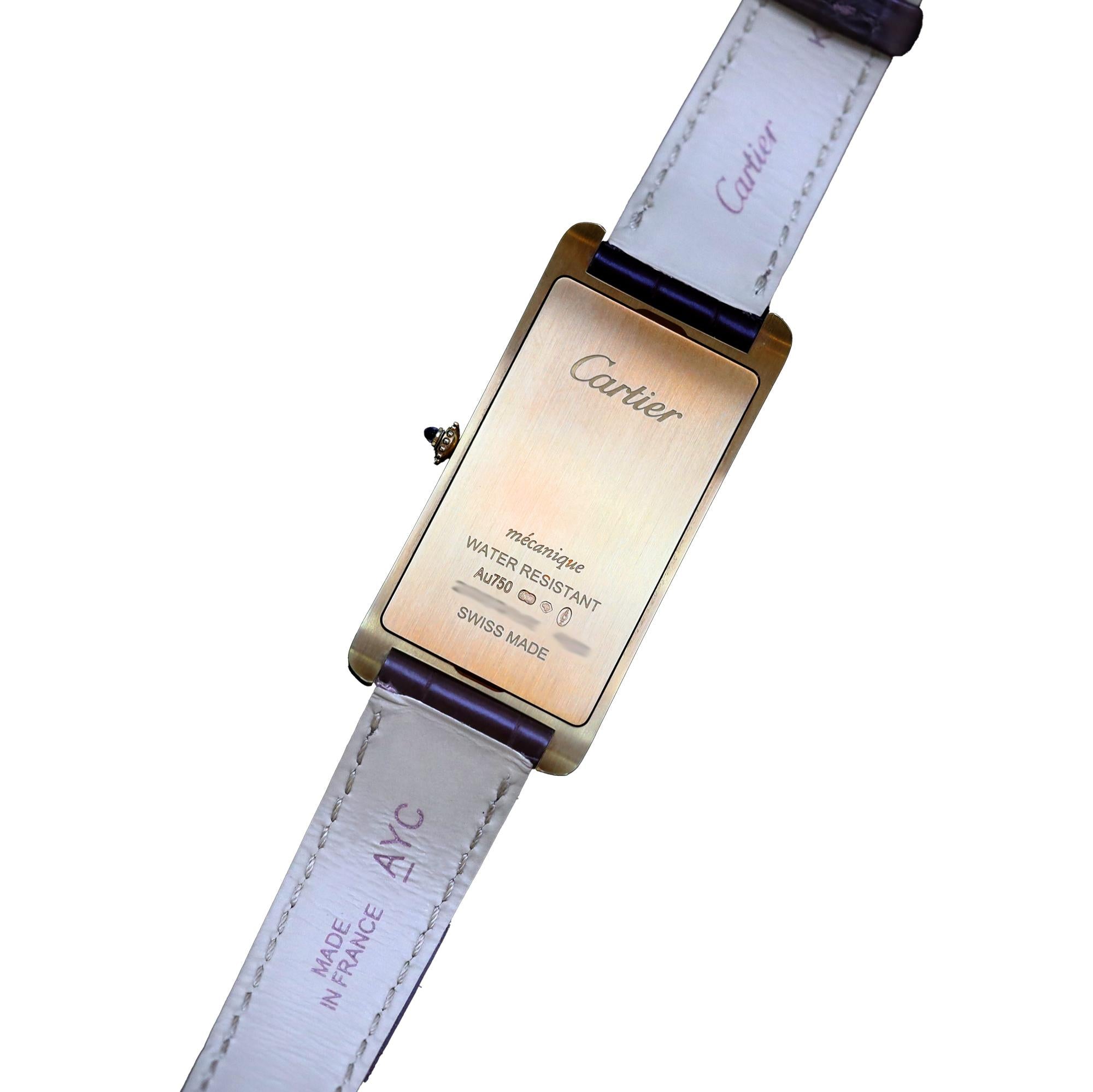 2019 Cartier Tank Cintrée 46mm 18k Gold Watch