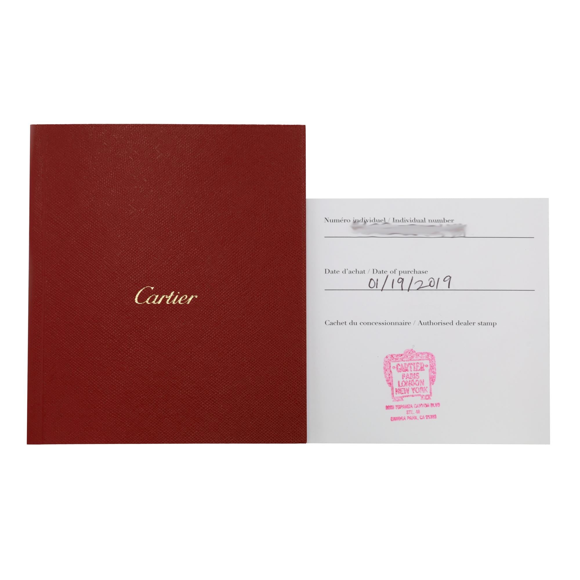 2019 Cartier Tank Cintrée 46mm 18k Gold Watch