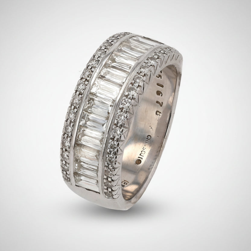 Christopher Designs Crisscut Diamond Anniversary Wedding Band