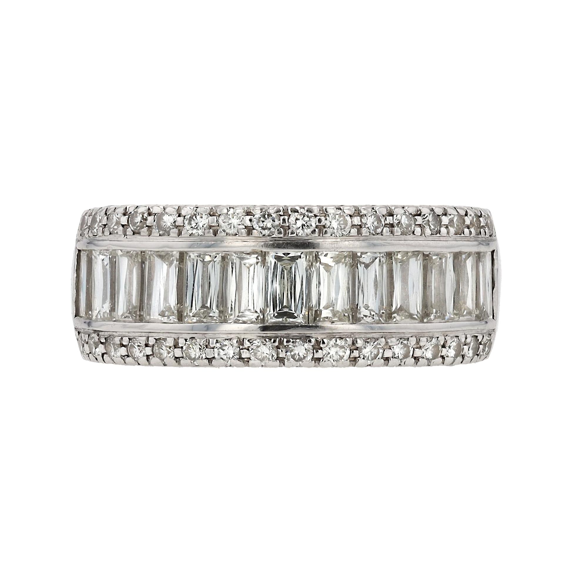 Christopher Designs Crisscut Diamond Anniversary Wedding Band