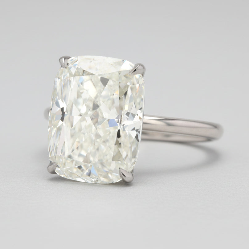 GIA Certified 10.03ct Cushion H/VS2 18k White Gold Solitaire Engagement Ring