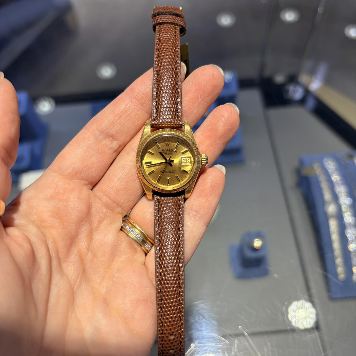 Pre-Owned 1979 Rolex Oyster Perpetual Datejust 26mm 18k Yellow Gold