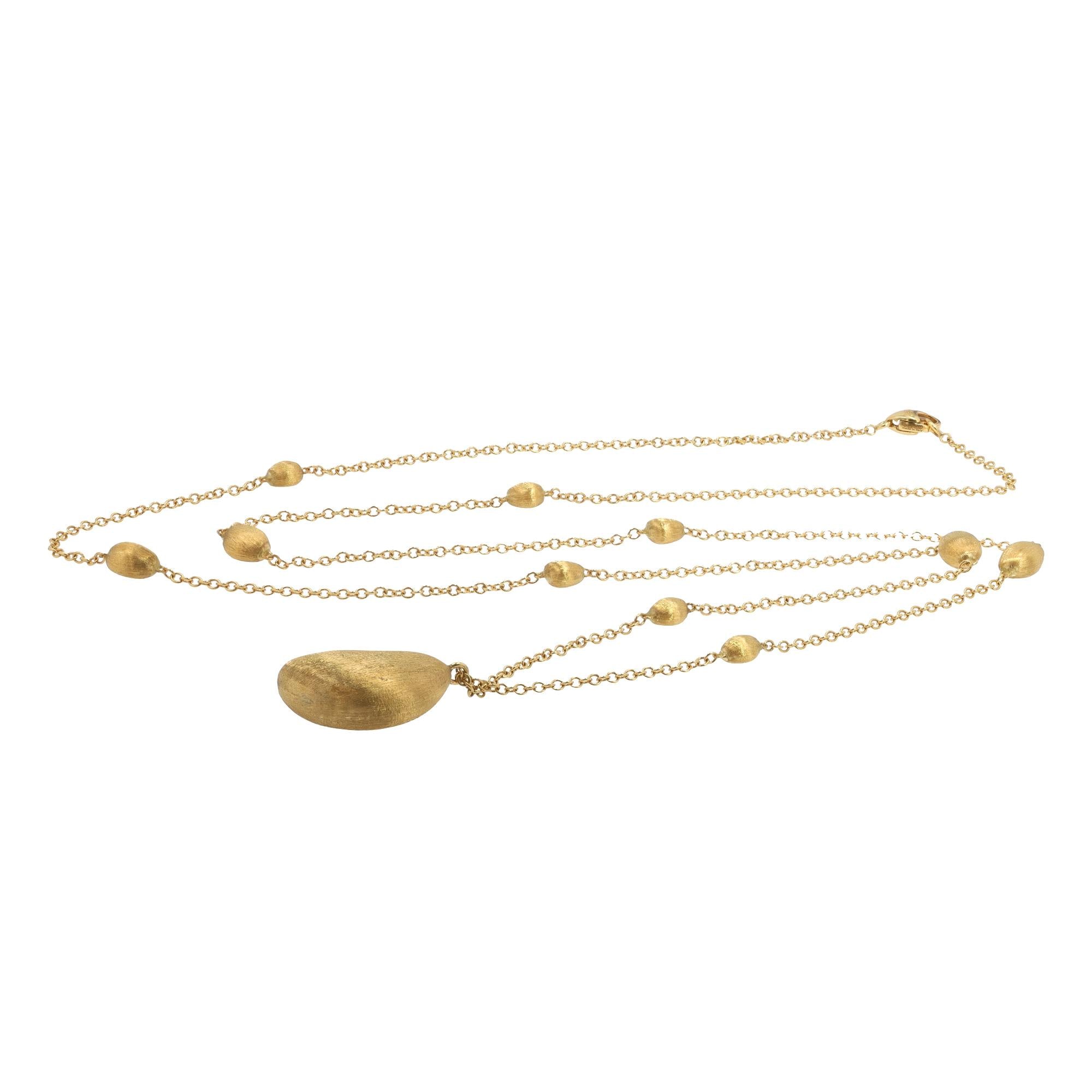 Vintage Marco Bicego 31" Long 18k Gold Siviglia Necklace