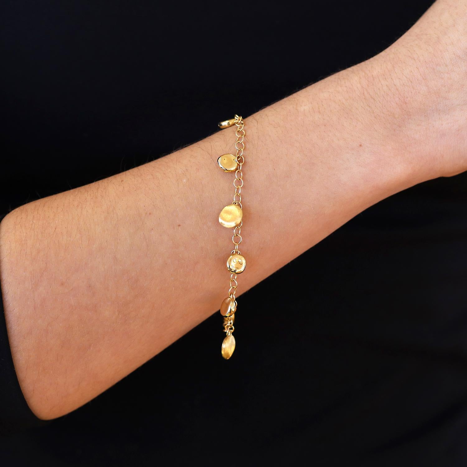 Marco Bicego Jaipur 18k Gold Charm Bracelet Retired Design