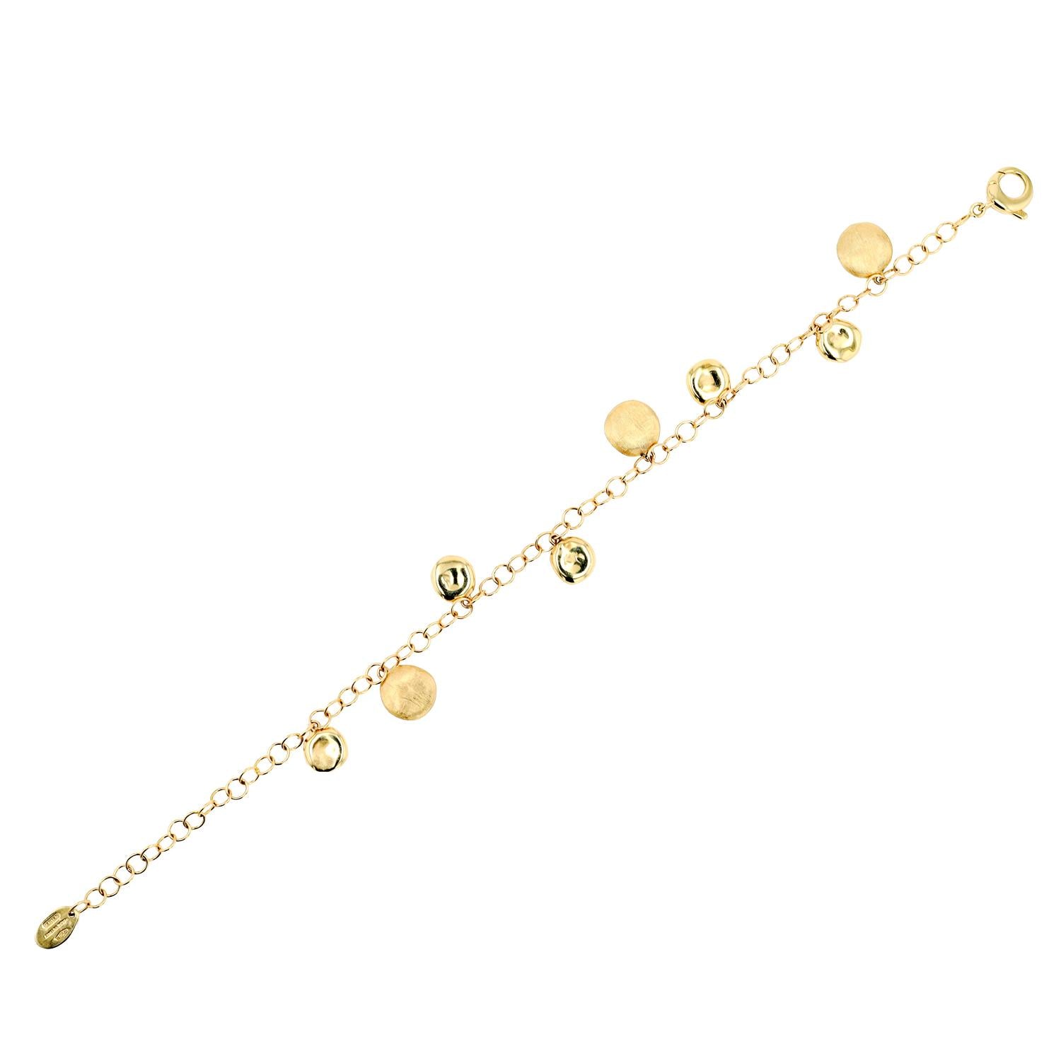 Marco Bicego Jaipur 18k Gold Charm Bracelet Retired Design
