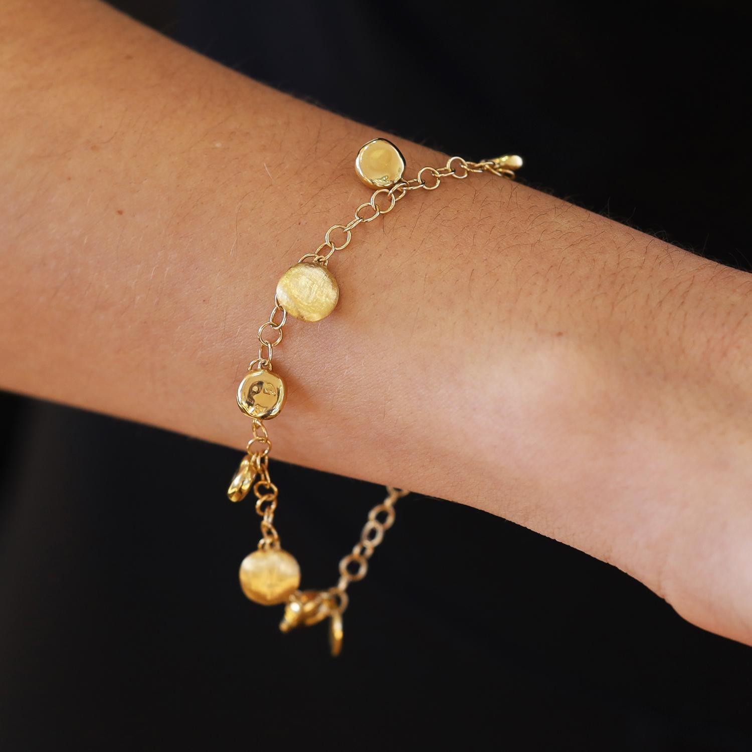 Marco Bicego Jaipur 18k Gold Charm Bracelet Retired Design