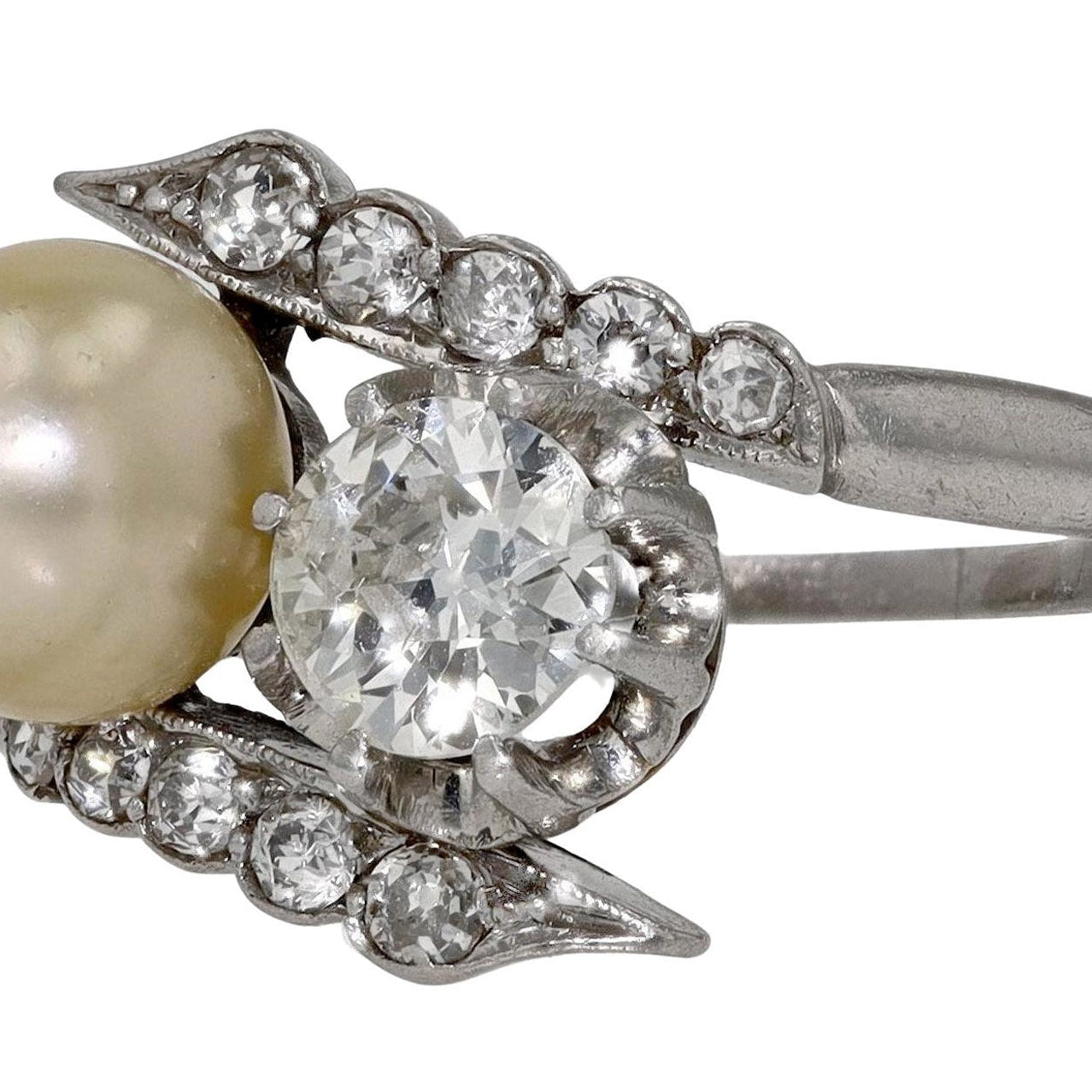 Vintage Toi Et Moi Engagement Ring