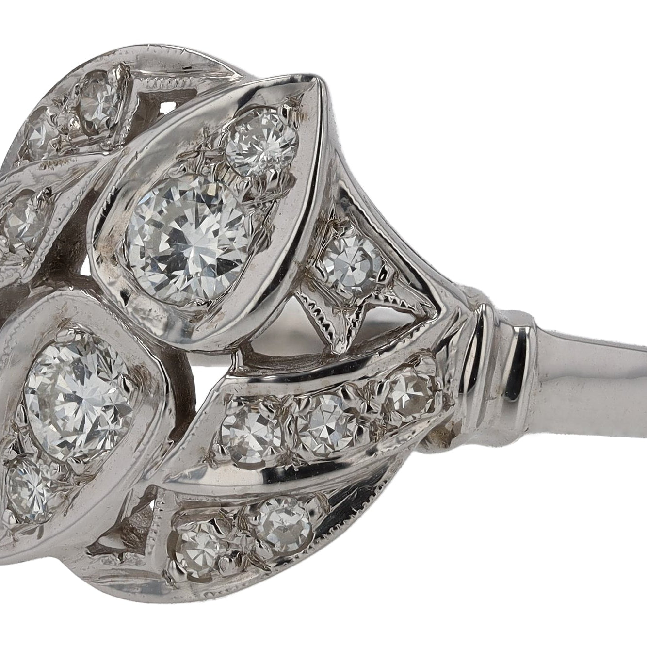 Antique Art Deco Diamond Toi Et Moi Ring