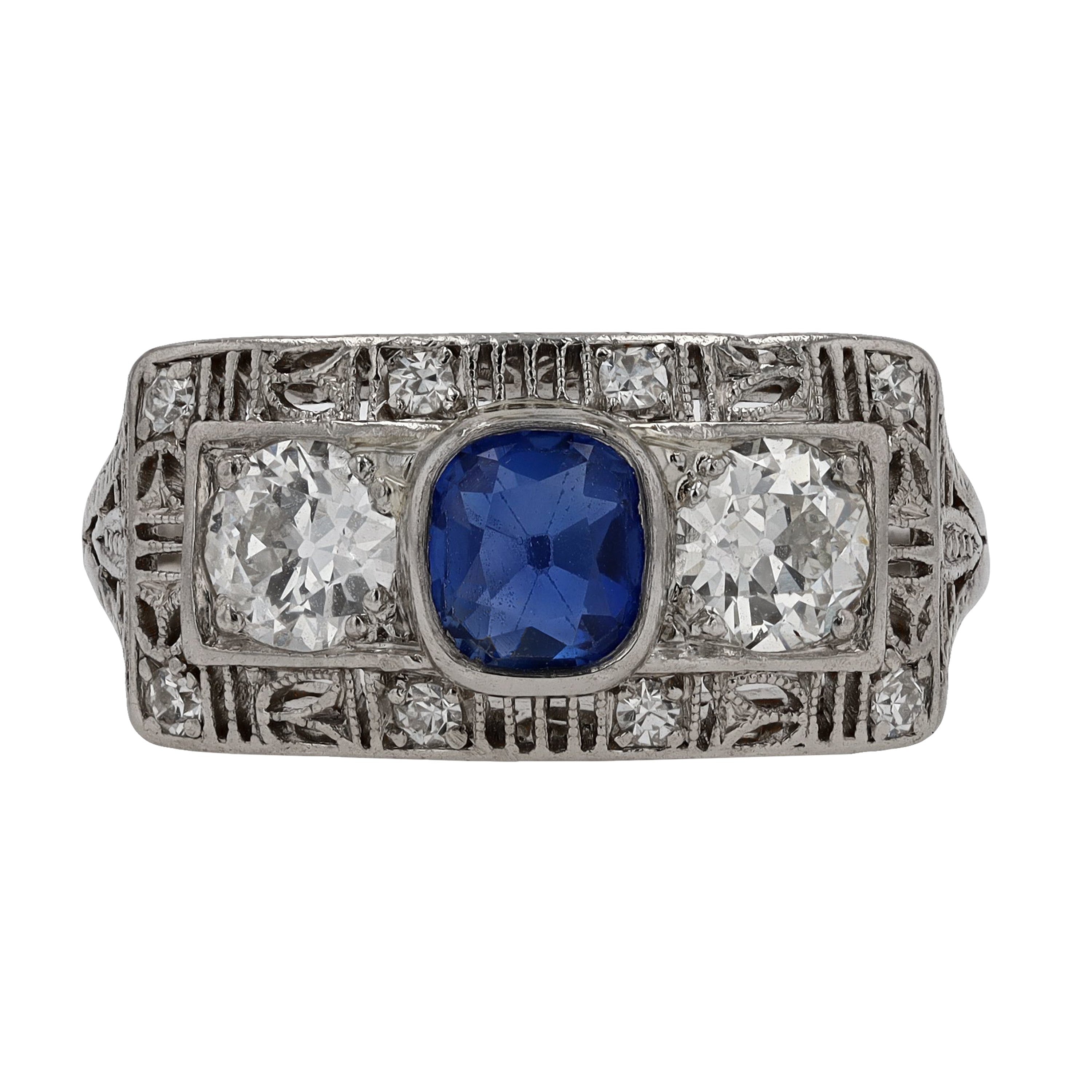 Antique Art Deco Sapphire Ring