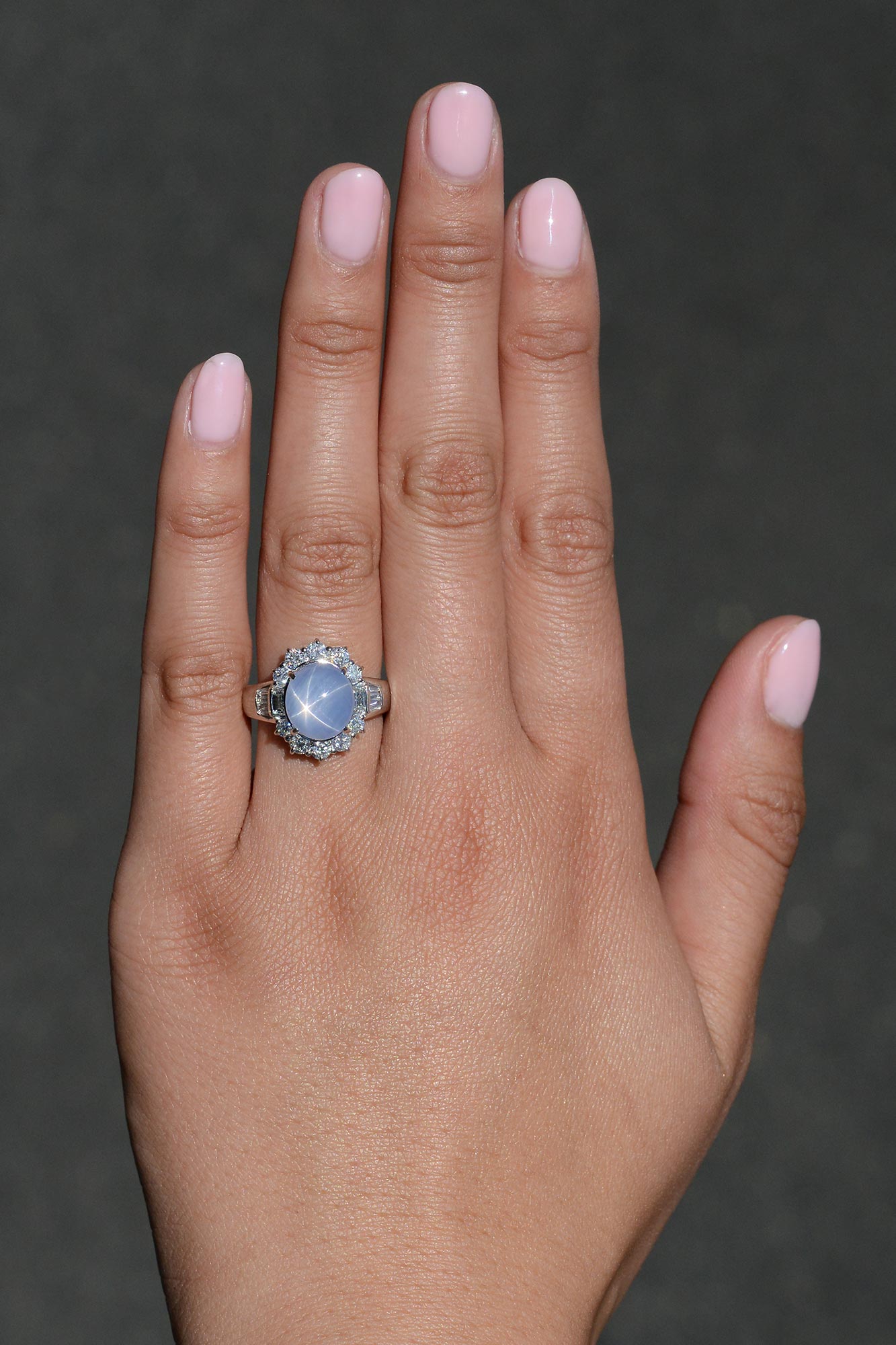 Antique Art Deco Star Sapphire Engagement Ring