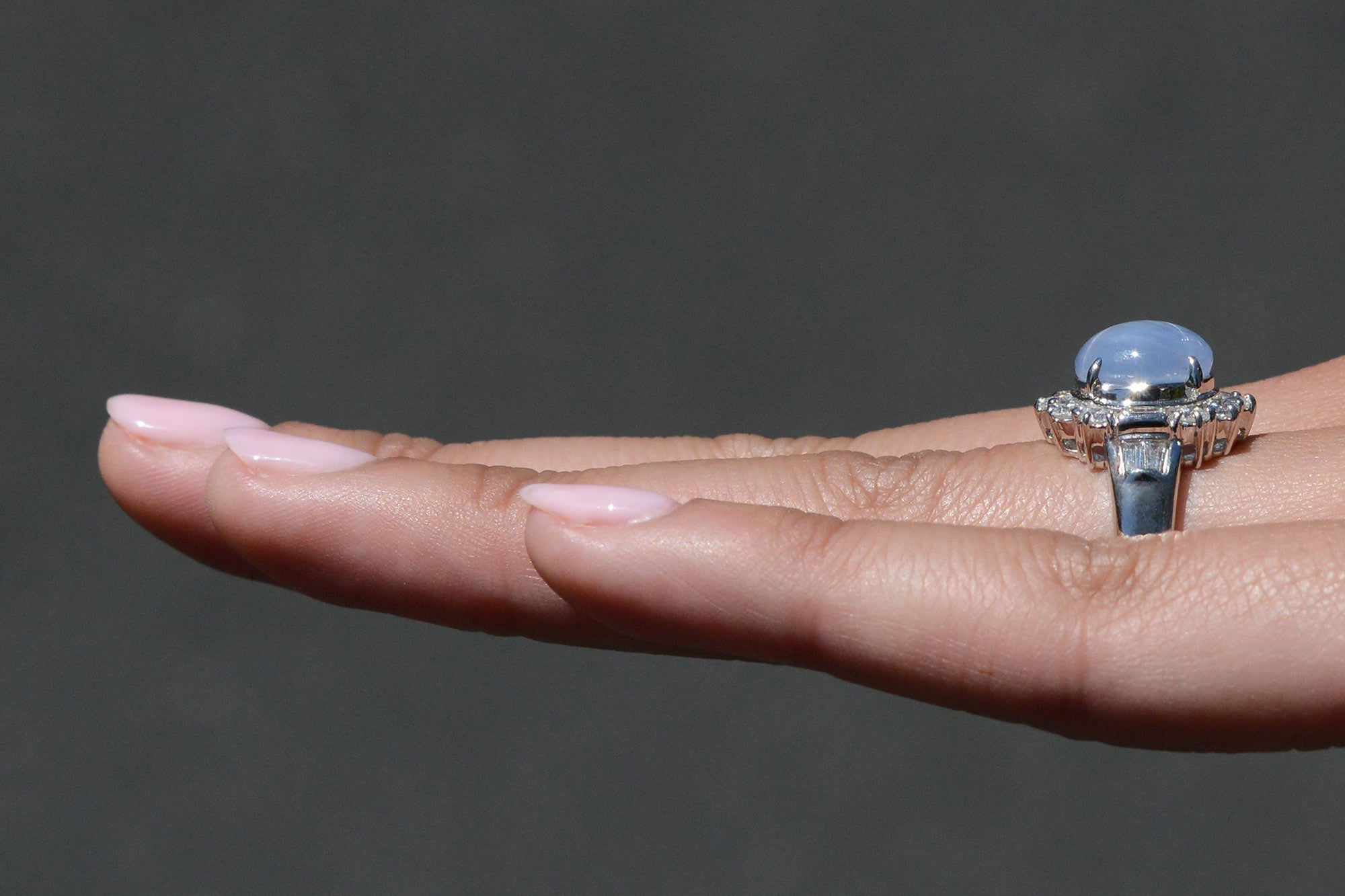 Antique Art Deco Star Sapphire Engagement Ring