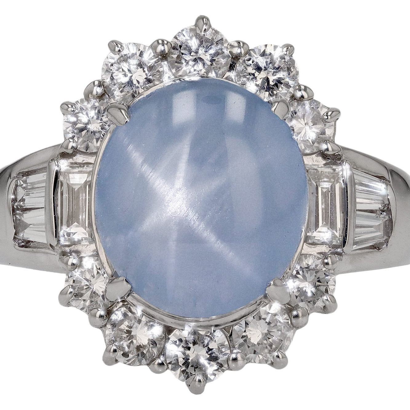 Antique Star Sapphire Engagement Ring