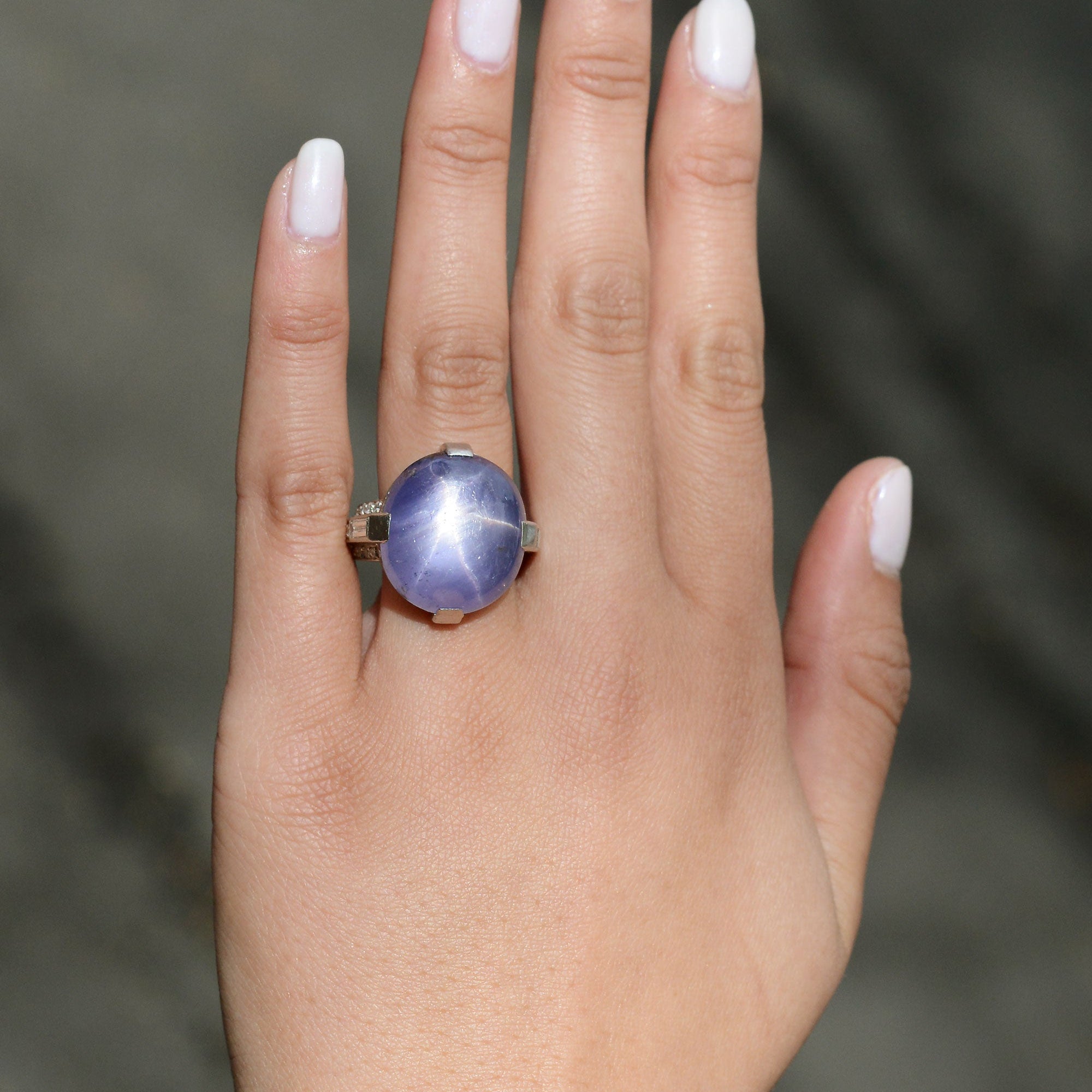 Antique Cartier 56 Carat Star Sapphire Statement Ring