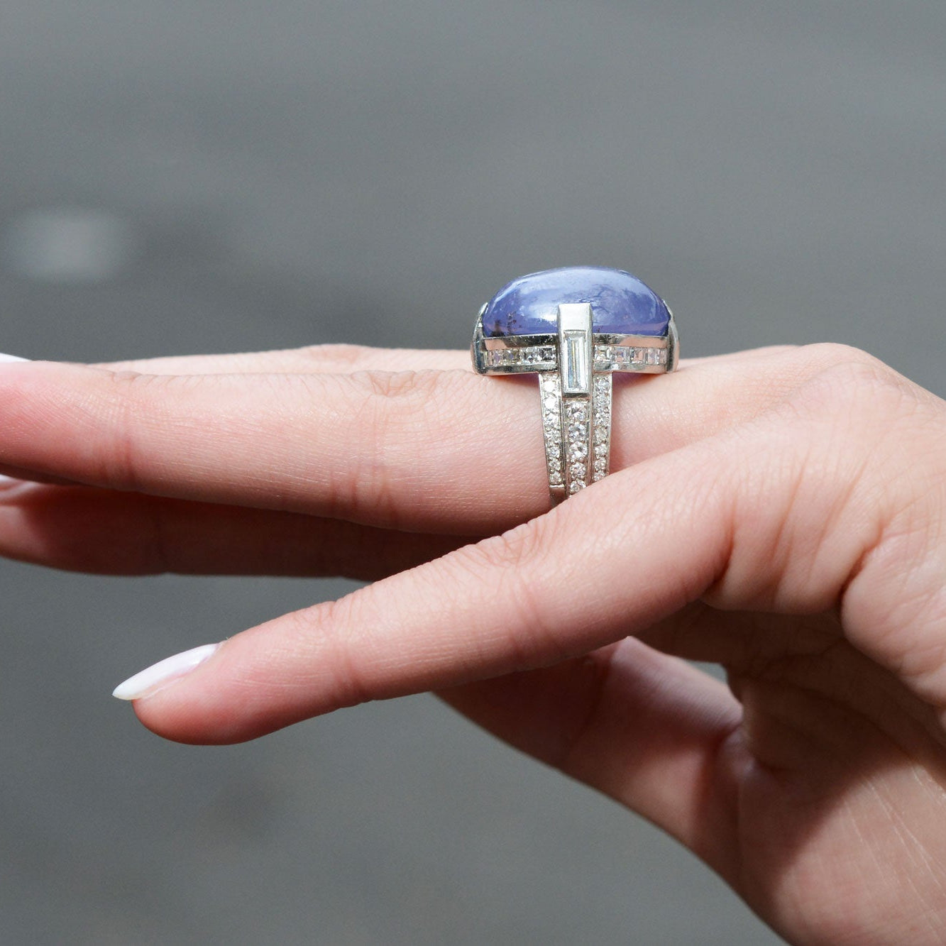 Antique Cartier 56 Carat Star Sapphire Statement Ring