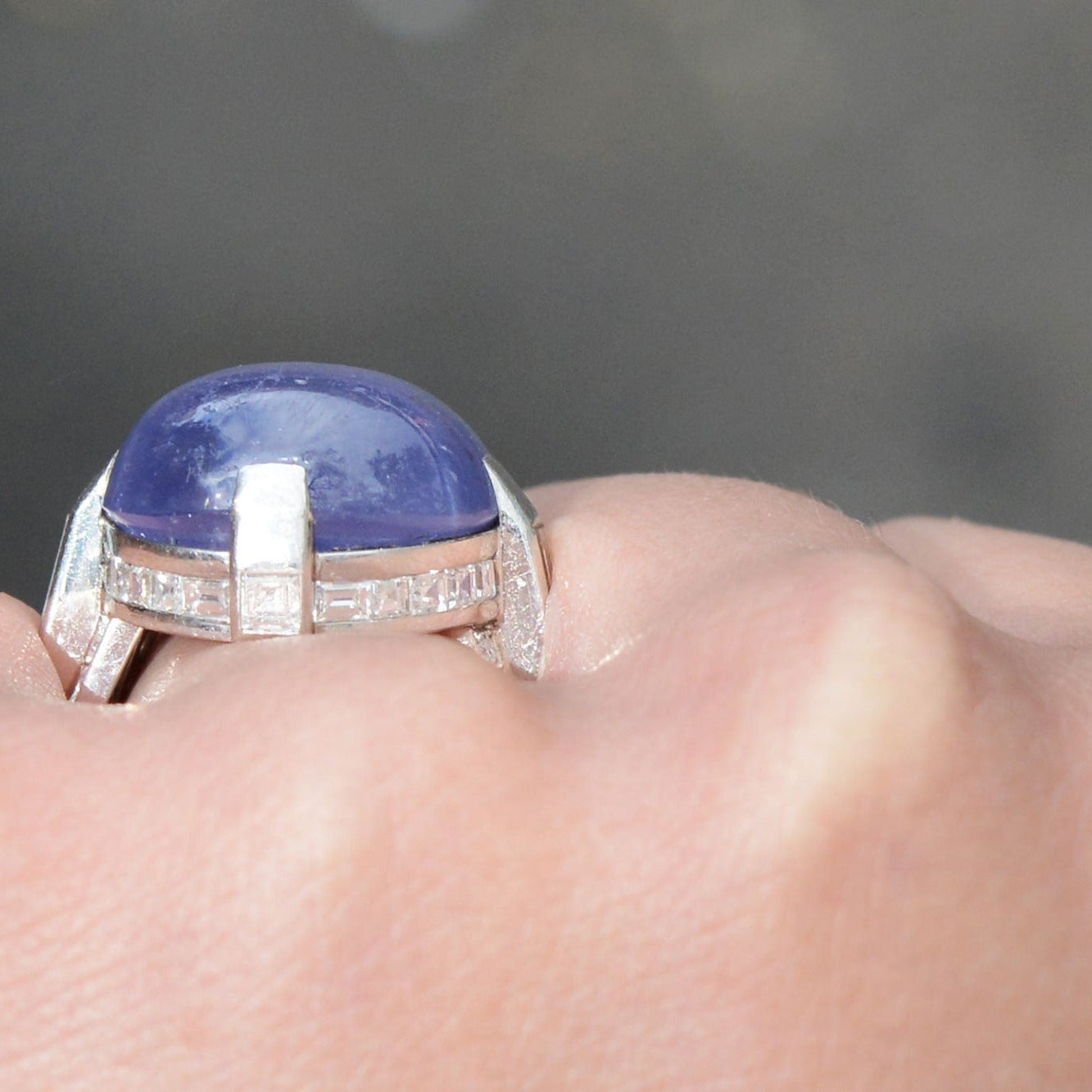 Antique Cartier 56 Carat Star Sapphire Statement Ring
