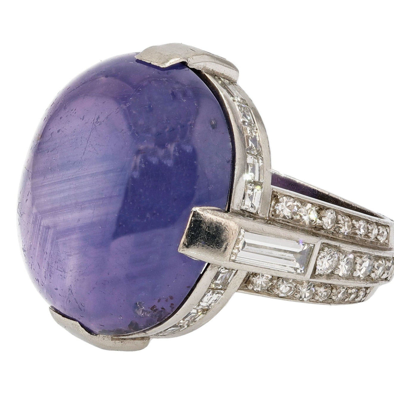 Antique Cartier 56 Carat Star Sapphire Statement Ring