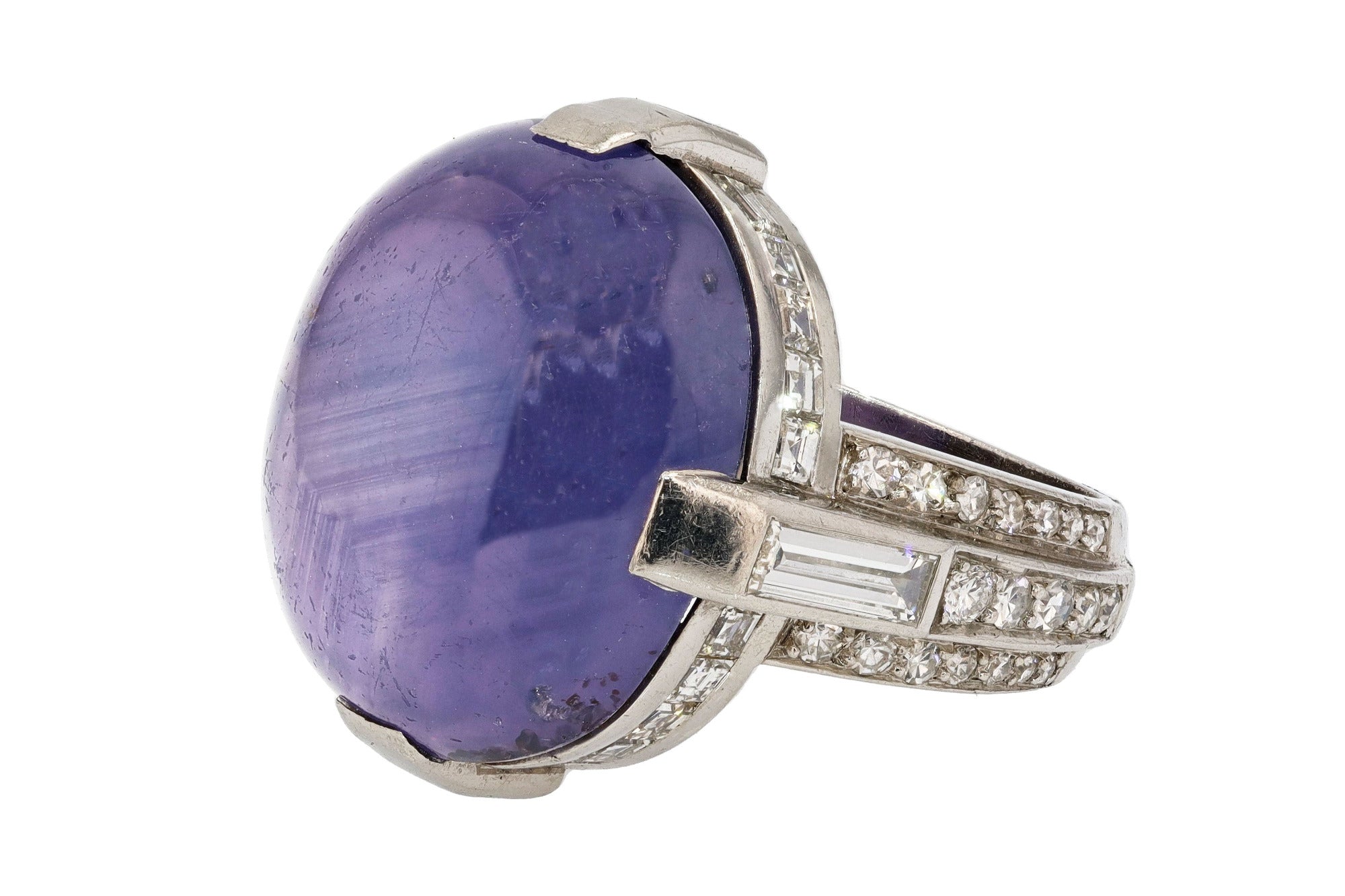 Antique Cartier 56 Carat Star Sapphire Statement Ring