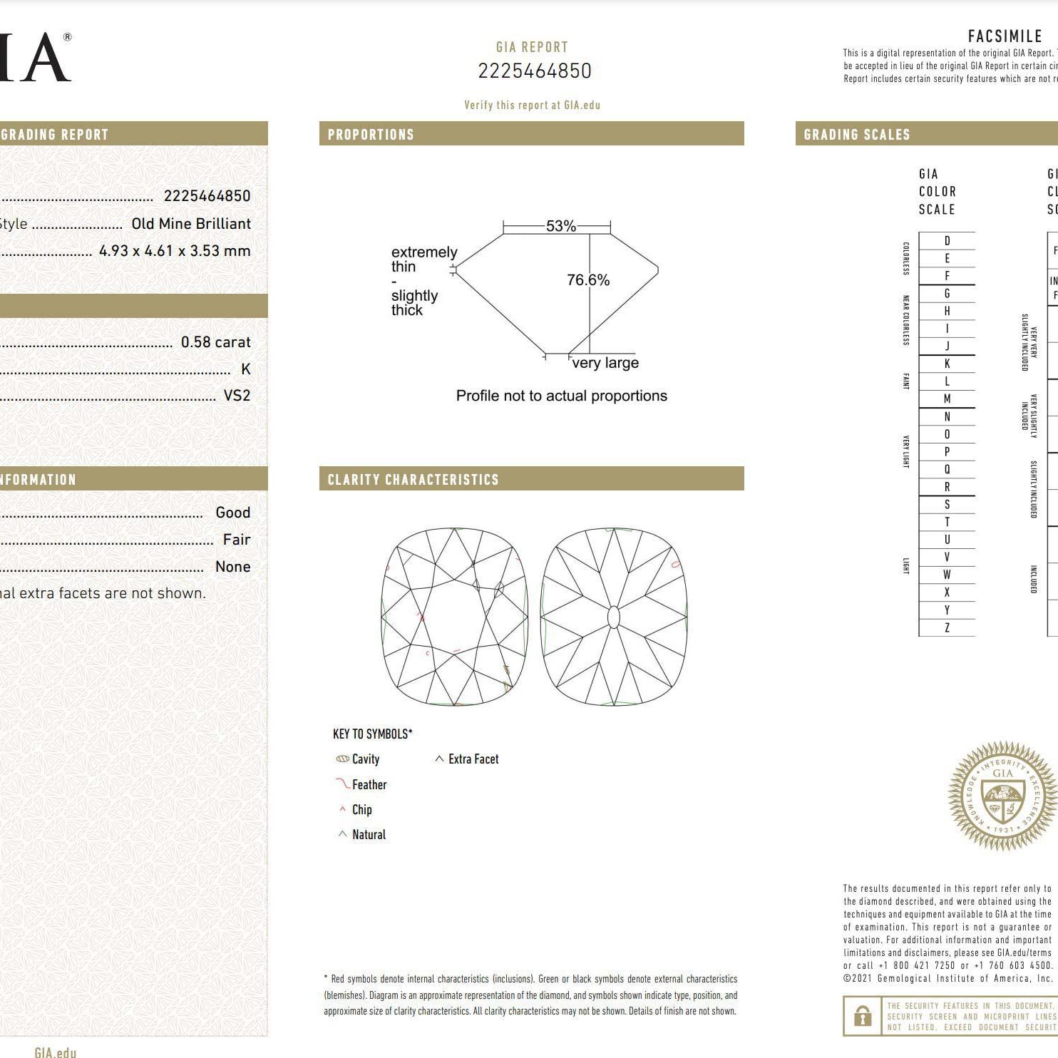 Antique Filigree Solitaire GIA Certified Diamond Engagement Ring