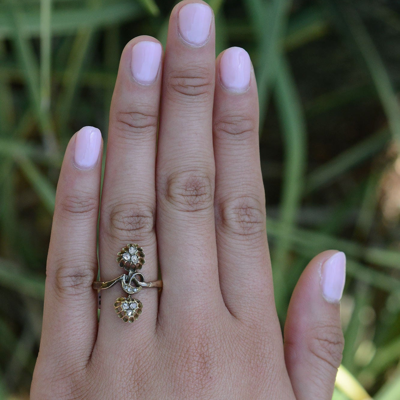 Antique Georgian Rose Cut Diamond Wedding Ring