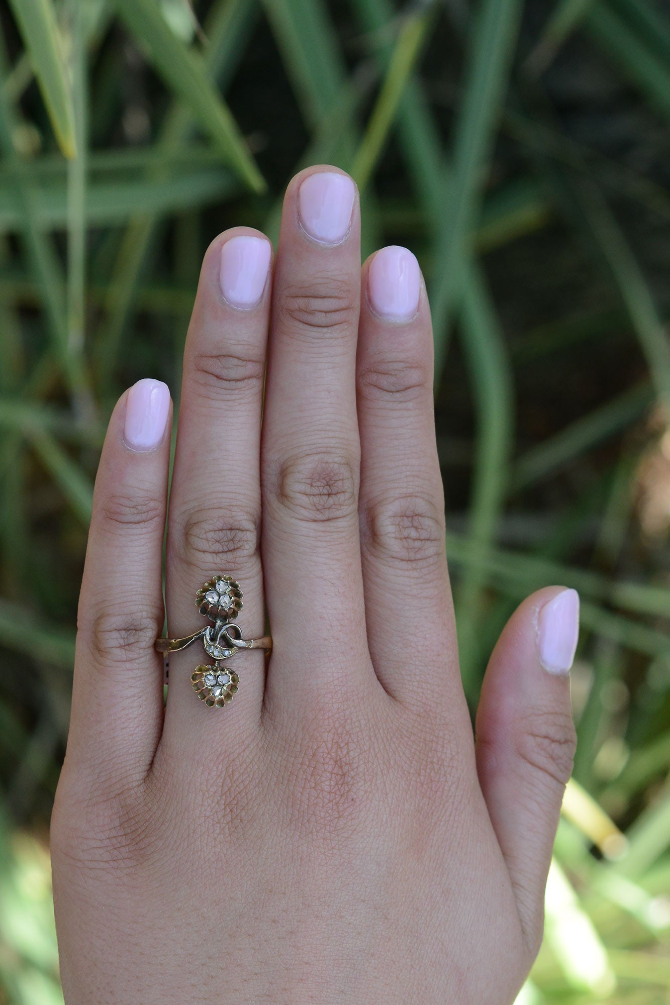 Antique Georgian Rose Cut Diamond Wedding Ring