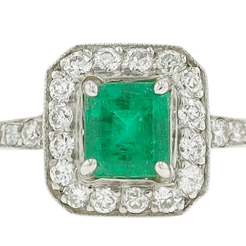 Emerald Engagement Ring