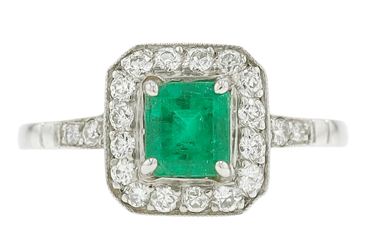 Emerald Engagement Ring