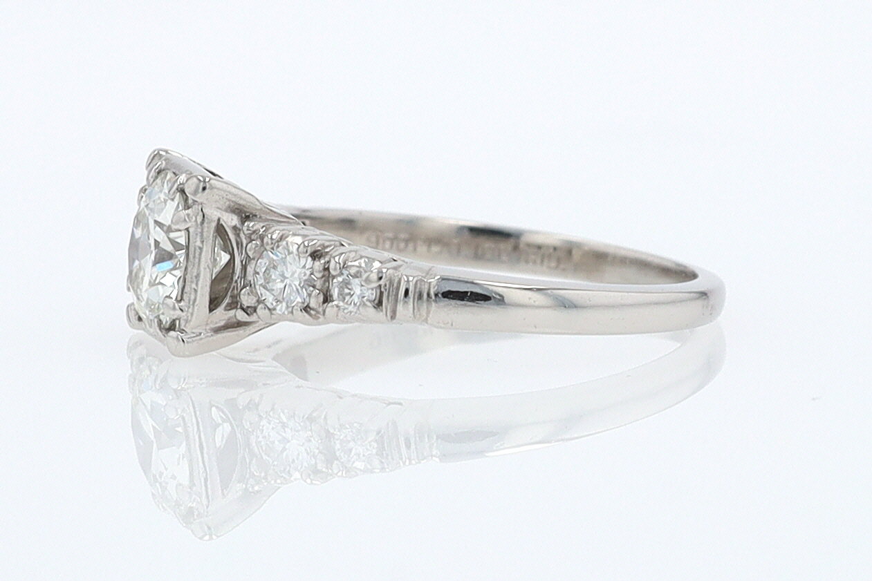 Art Deco 3/4 Carat Diamond Antique Engagement Ring
