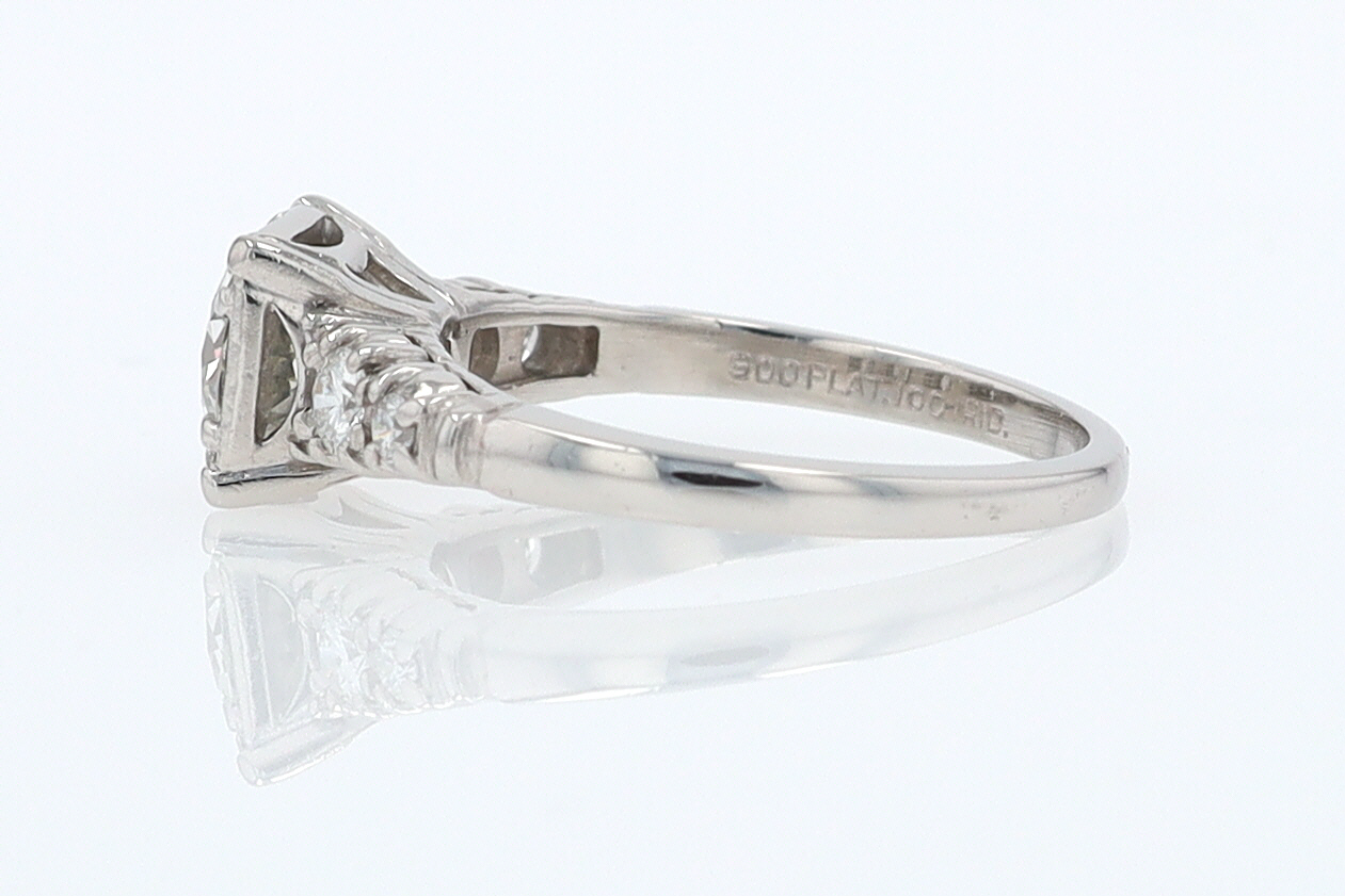 Art Deco 3/4 Carat Diamond Antique Engagement Ring
