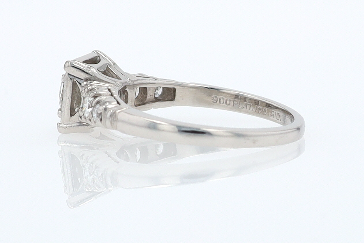 Art Deco 3/4 Carat Diamond Antique Engagement Ring