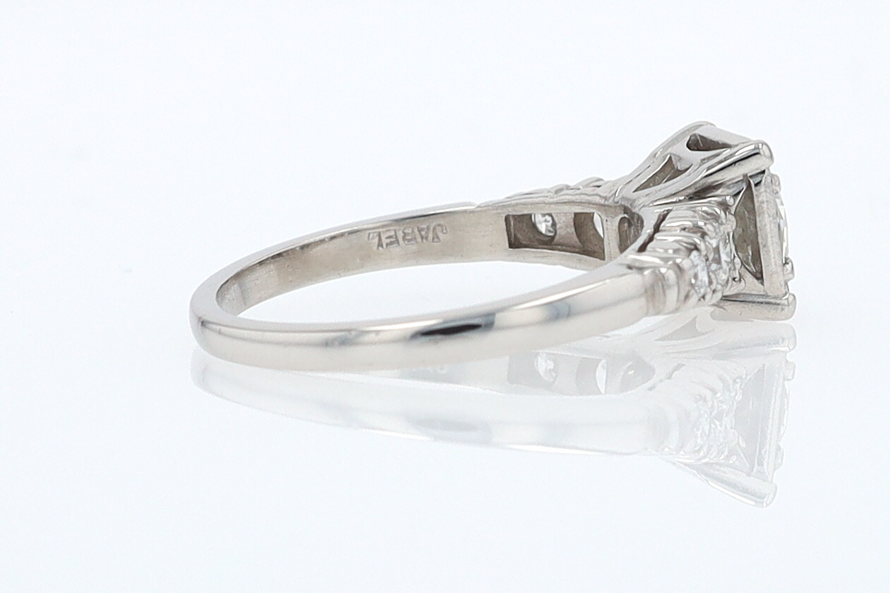 Art Deco 3/4 Carat Diamond Antique Engagement Ring